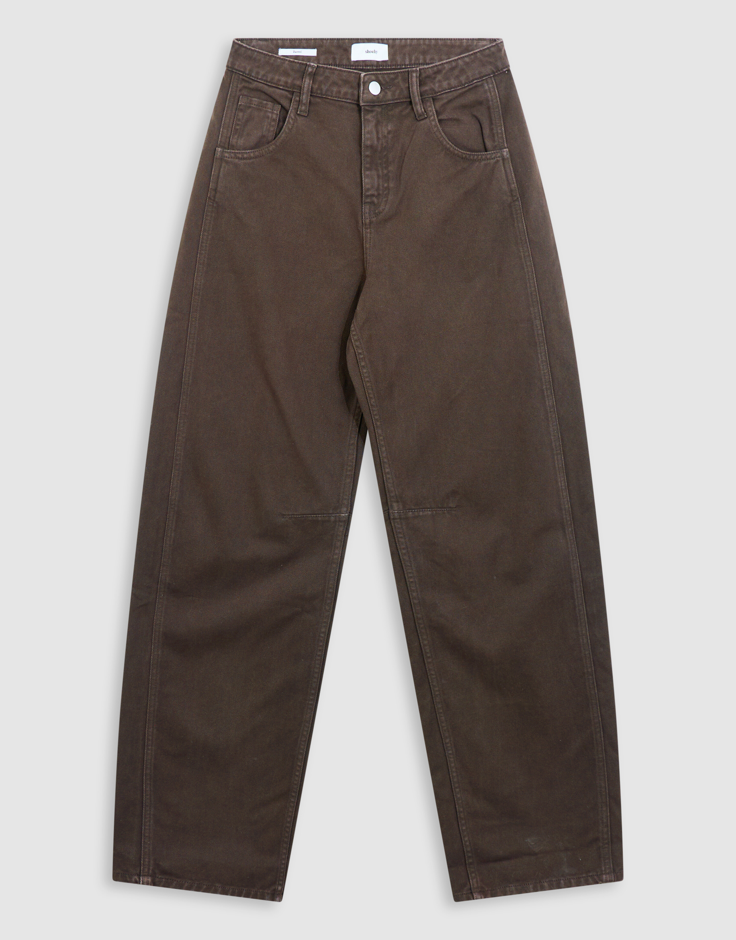 Clean Barrel Fit Jeans Braun SHOEBY WOMEN