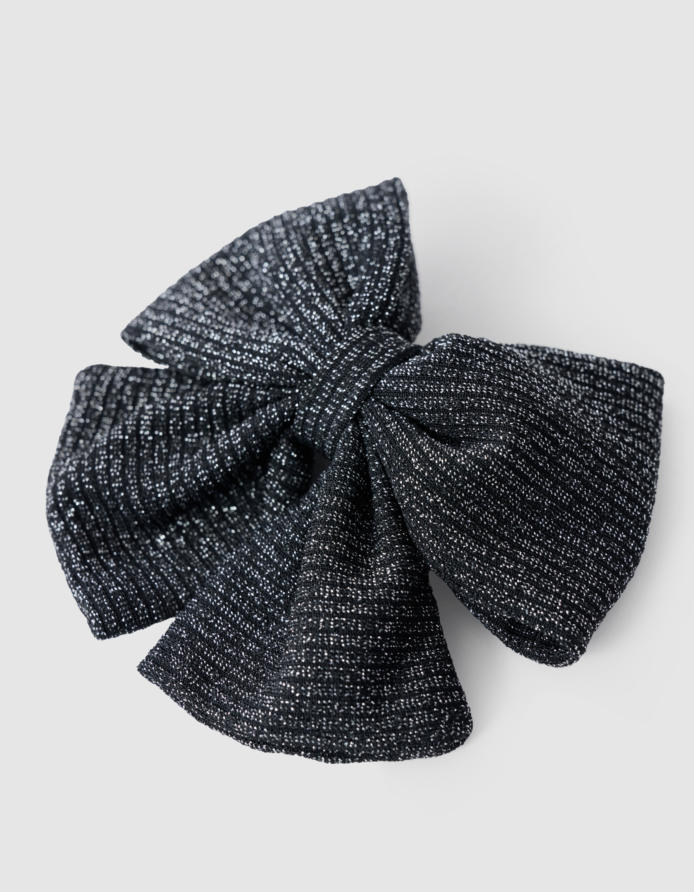 Glitzer Schleifenclip Schwarz SHOEBY ACCESSOIRES