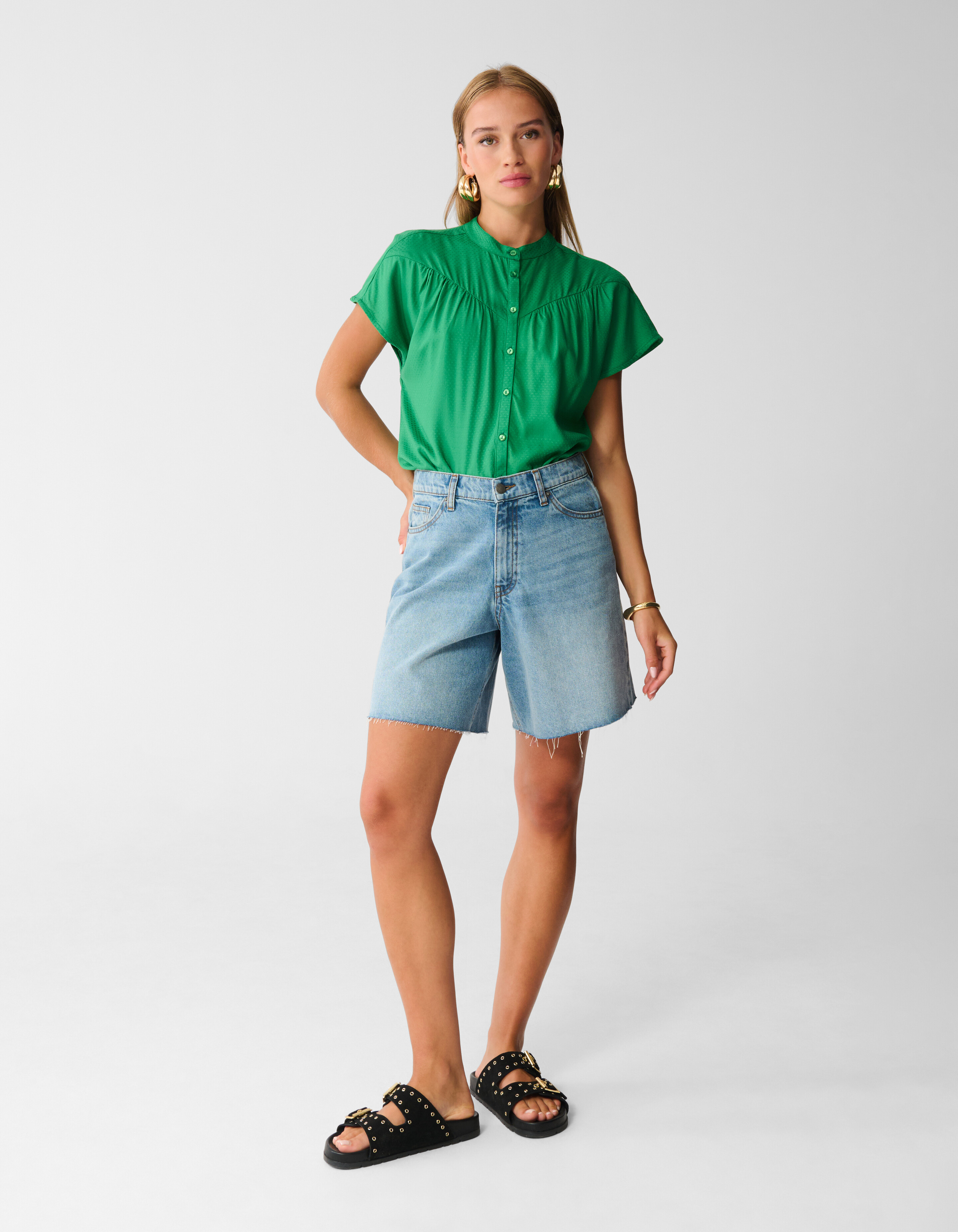 Struktur Top Grün SHOEBY WOMEN