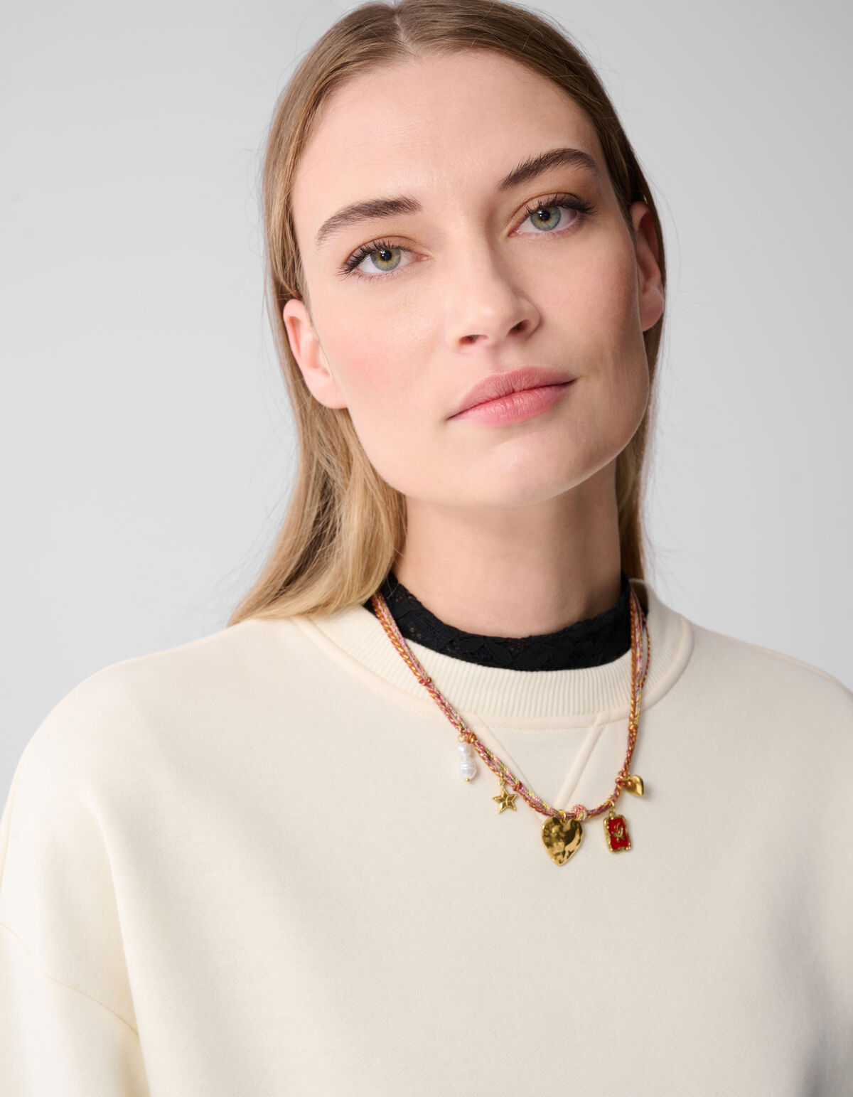 Schnur Charme Halskette Braun SHOEBY ACCESSOIRES