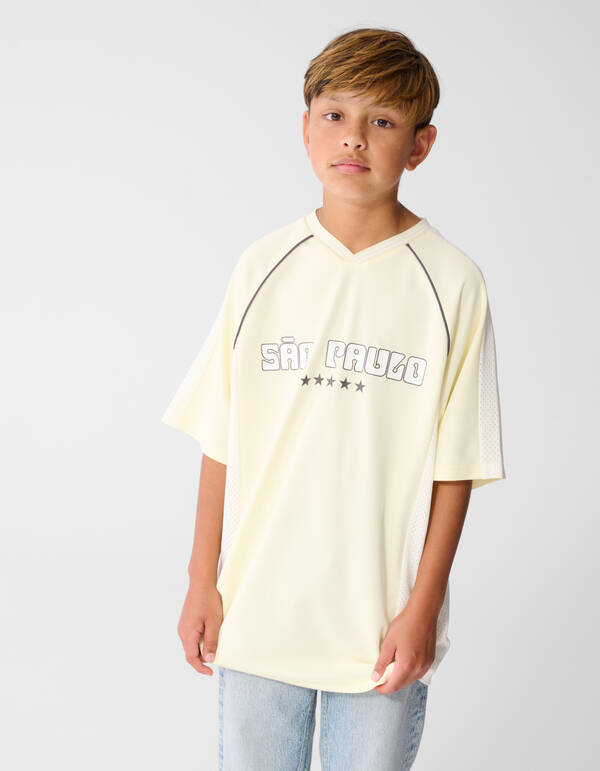 Sportliches Oversized-T-Shirt Hellgelb SHOEBY BOYS