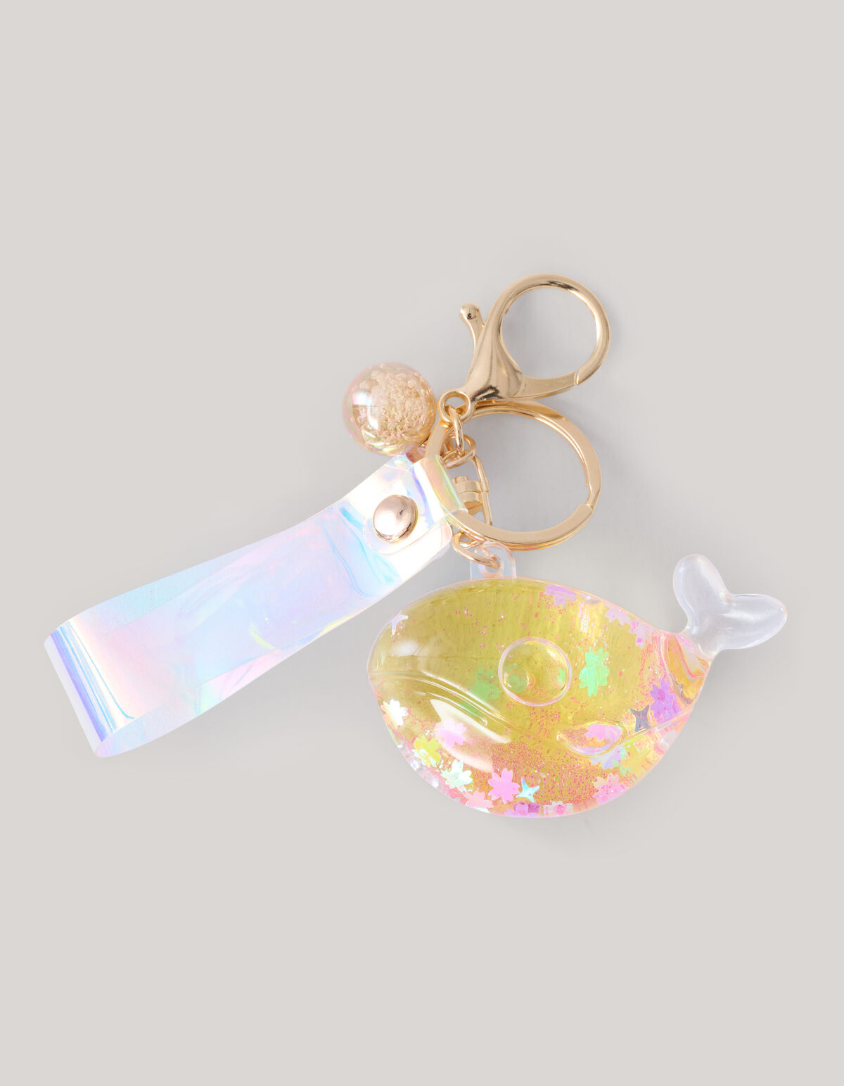 Glitter Whale Keychain Orange SHOEBY ACCESSOIRES