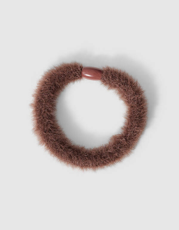 Furry-Haargummi Dunkelbraun SHOEBY ACCESSOIRES