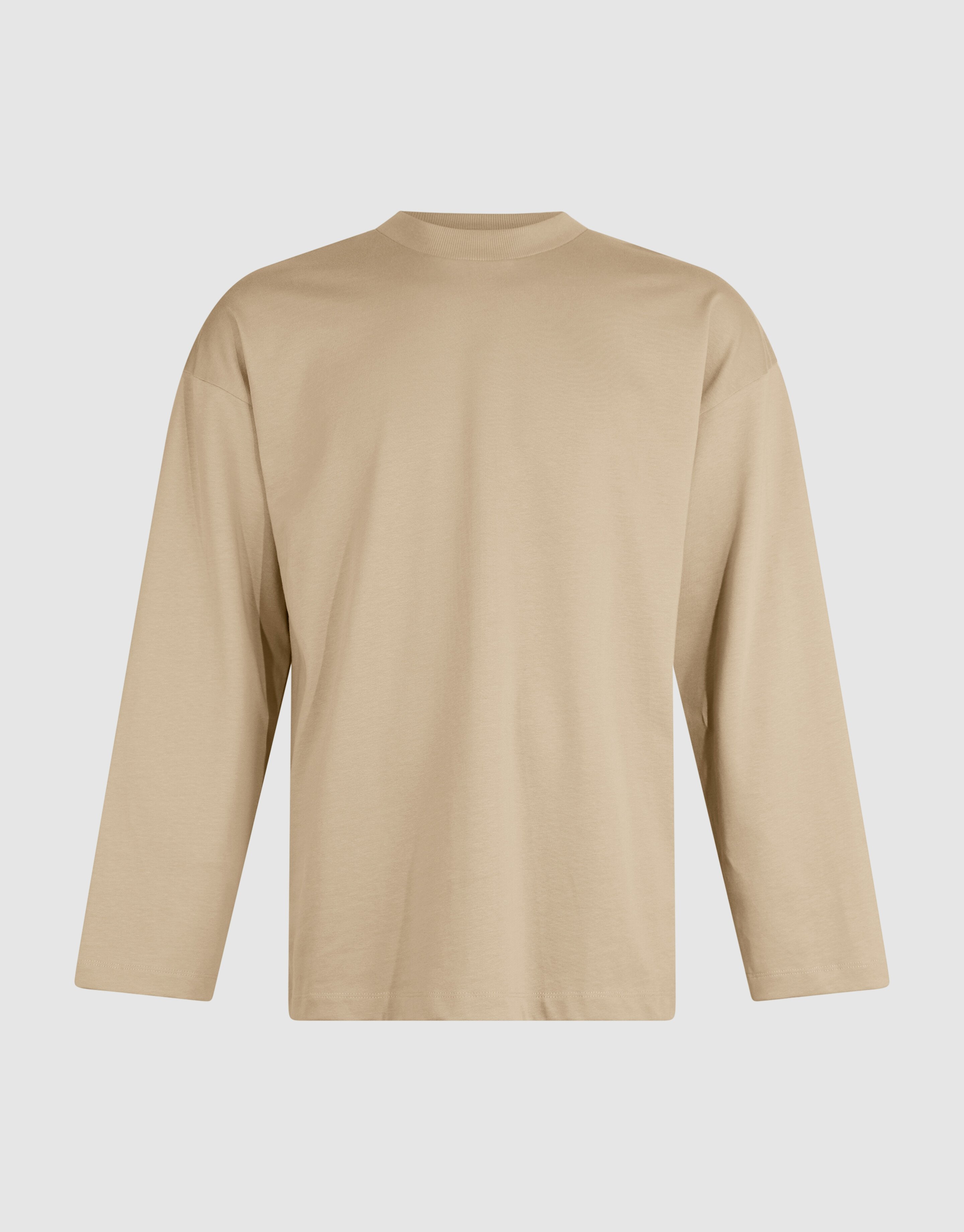 Basis Relaxed Fit Longsleeve Beige SHOEBY MEN