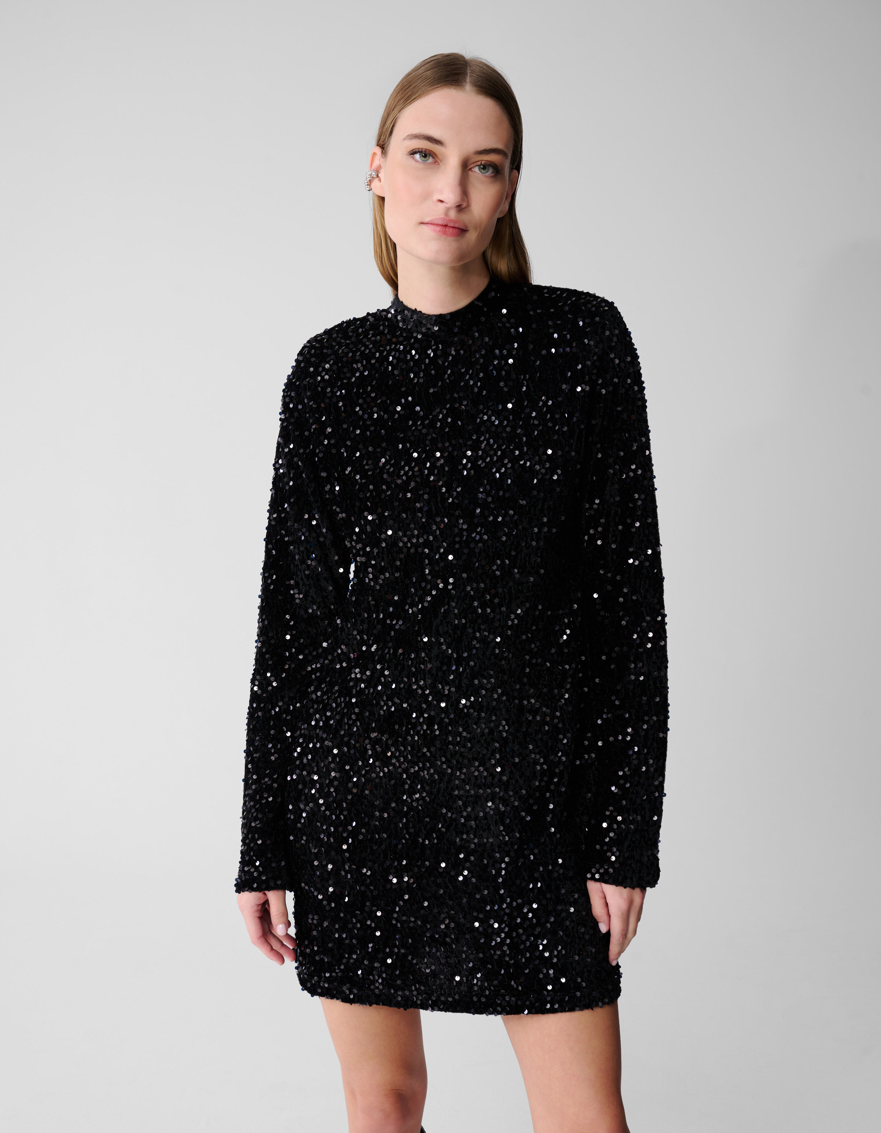 Sequin Mini Dress Black SHOEBY WOMEN
