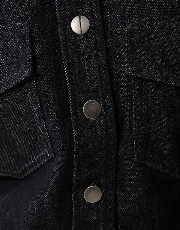 Sandelofen Denim Bluse Schwarz SHOEBY WOMEN