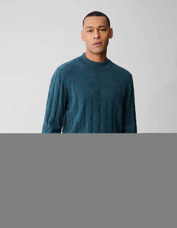 Glitzernder Strickpullover Dunkelgrün SHOEBY MEN