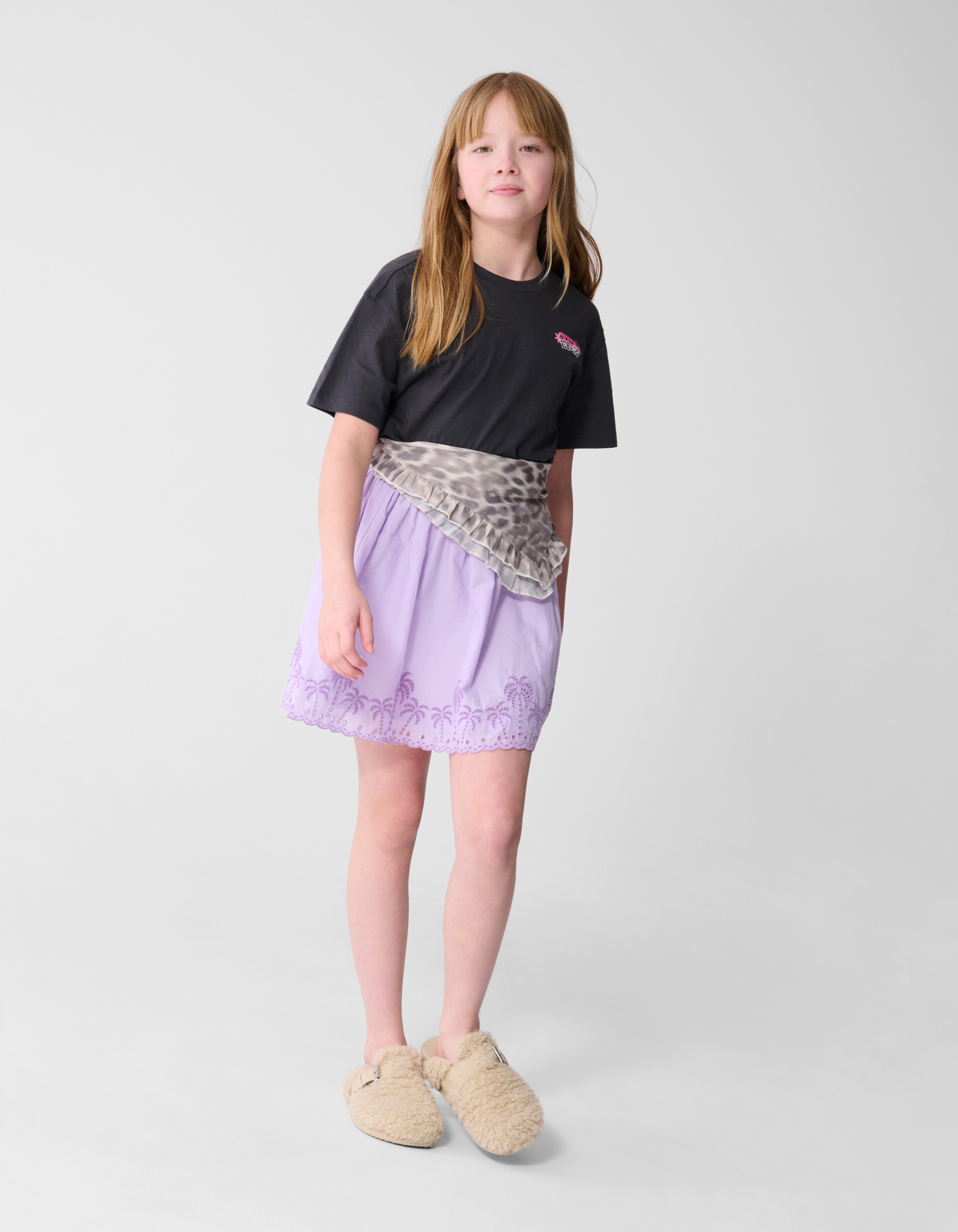 Tropez Artwork T-Shirt Dunkelgrau SHOEBY GIRLS