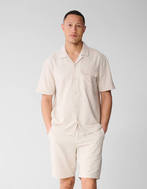 Leinenhemd Hellgrau SHOEBY MEN