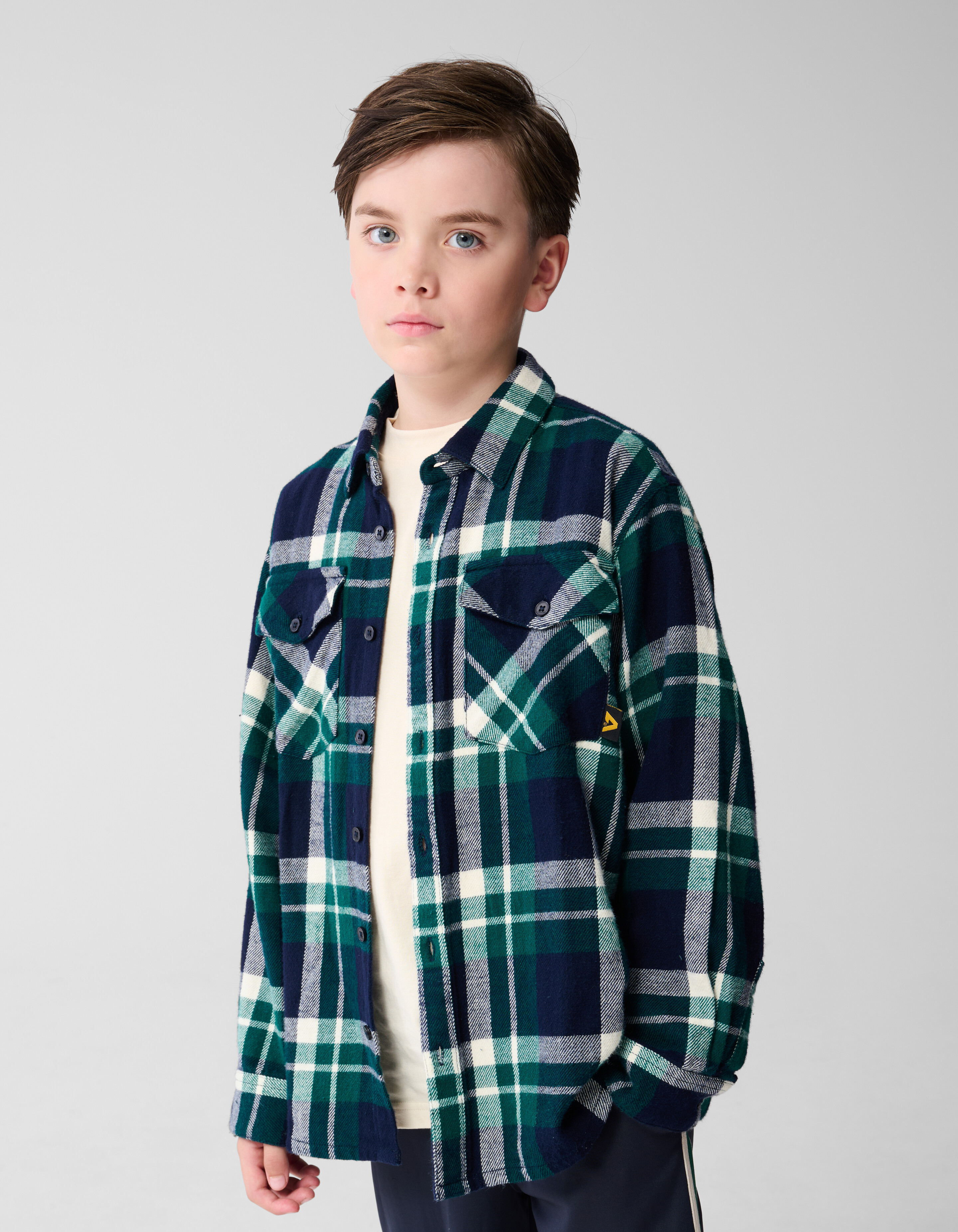 Gekaroiertes Overshirt Dunkelblau von Vingino SHOEBY BOYS
