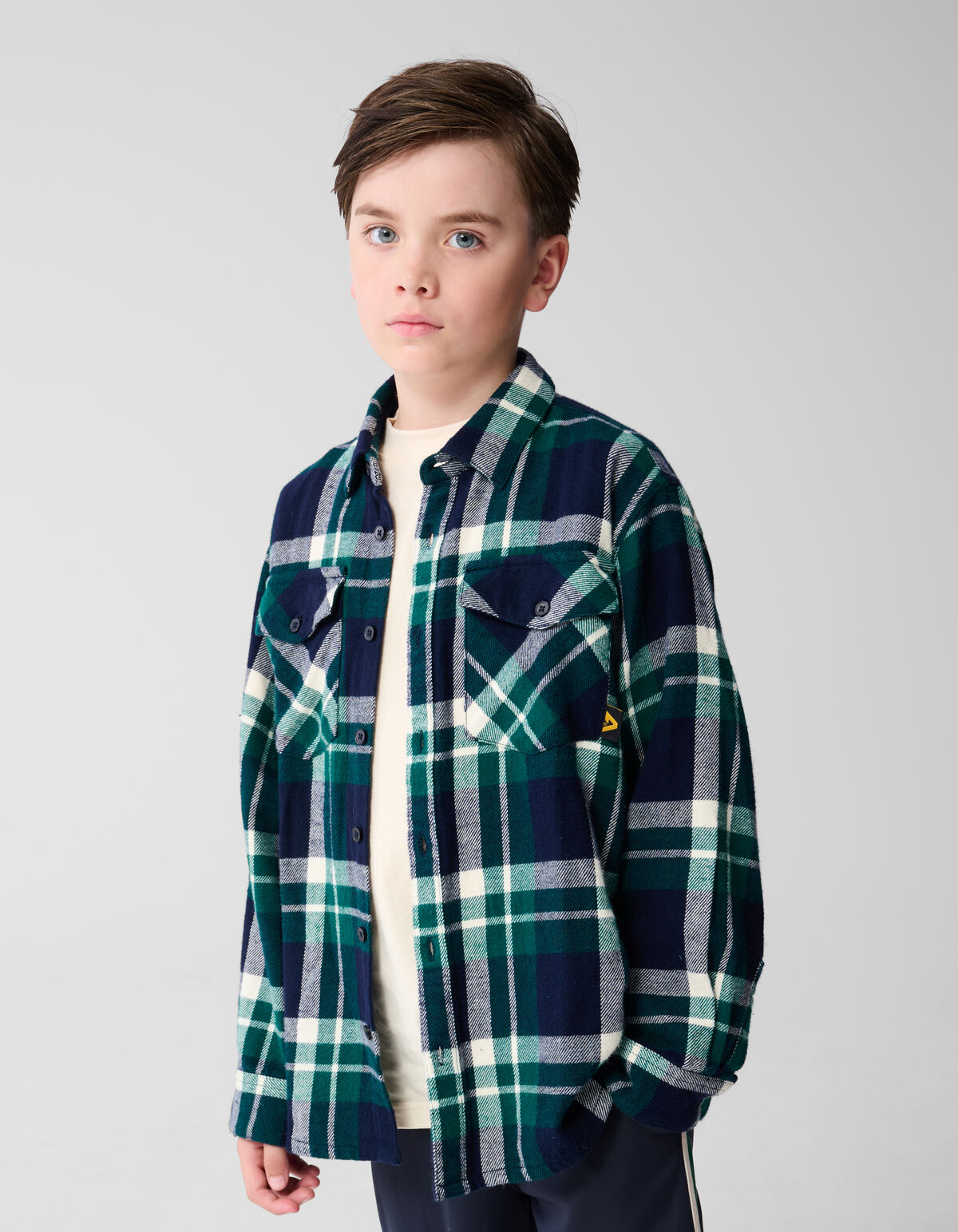 Gekaroiertes Overshirt Dunkelblau von Vingino SHOEBY BOYS