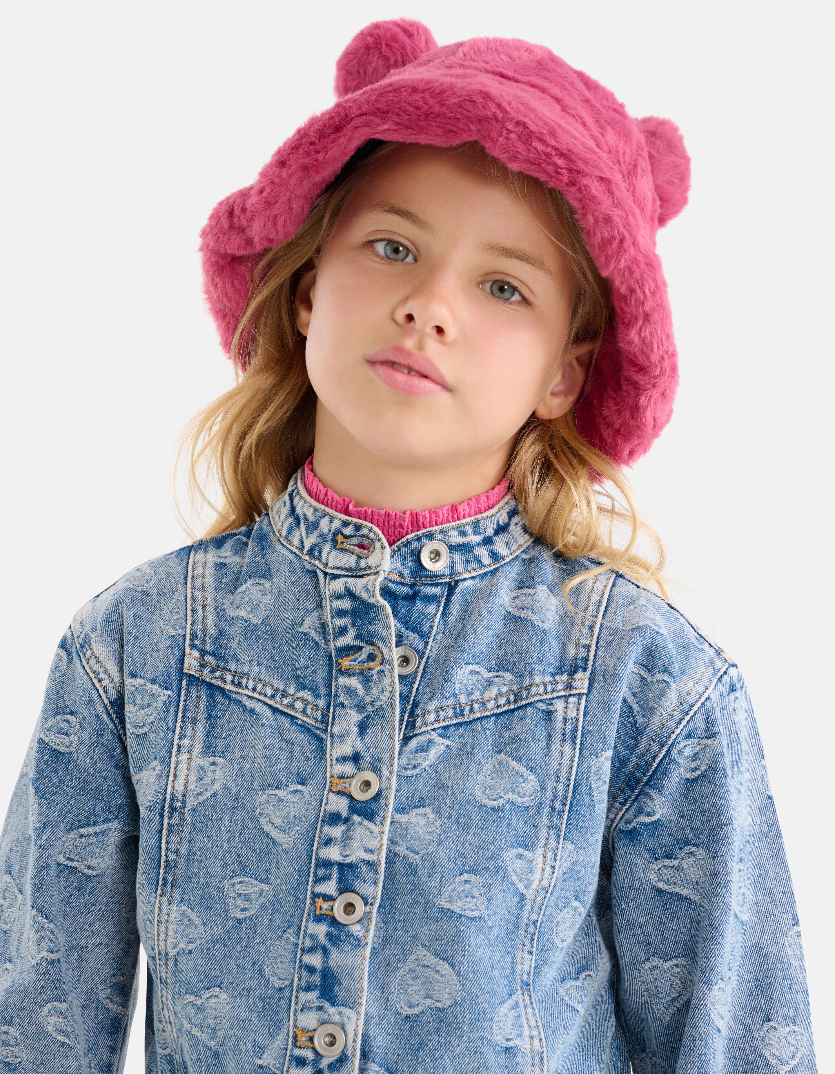 Jacquard-Denim-Kleid Blau SHOEBY GIRLS