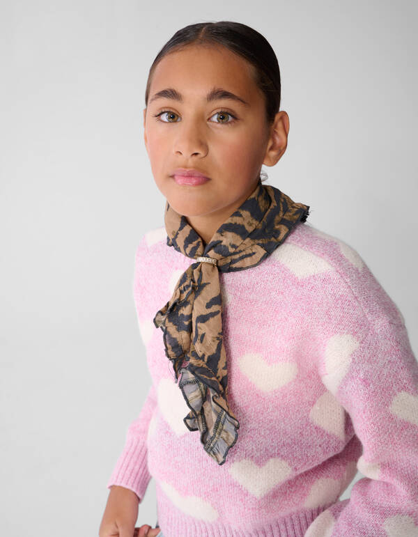 Strickpullover mit Herzmotiv rosa SHOEBY GIRLS