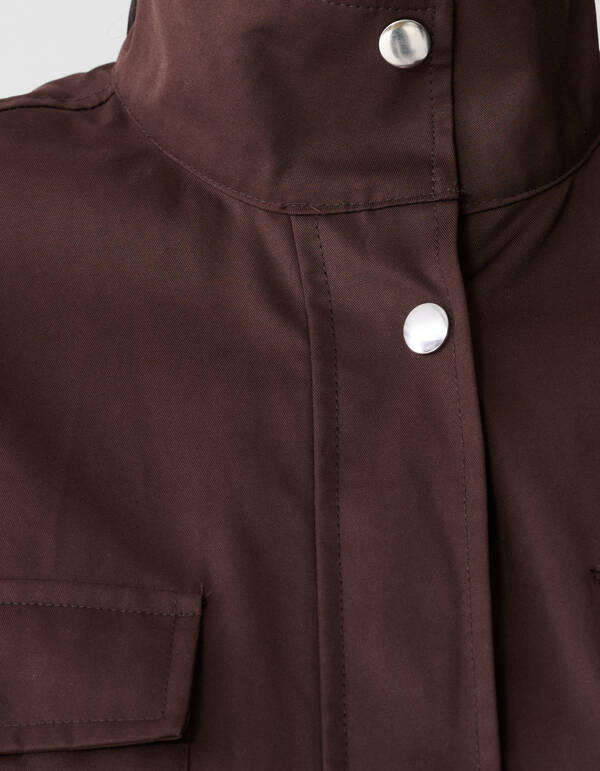 Satin-Jumpsuit in Dunkelbraun SHOEBY WOMEN