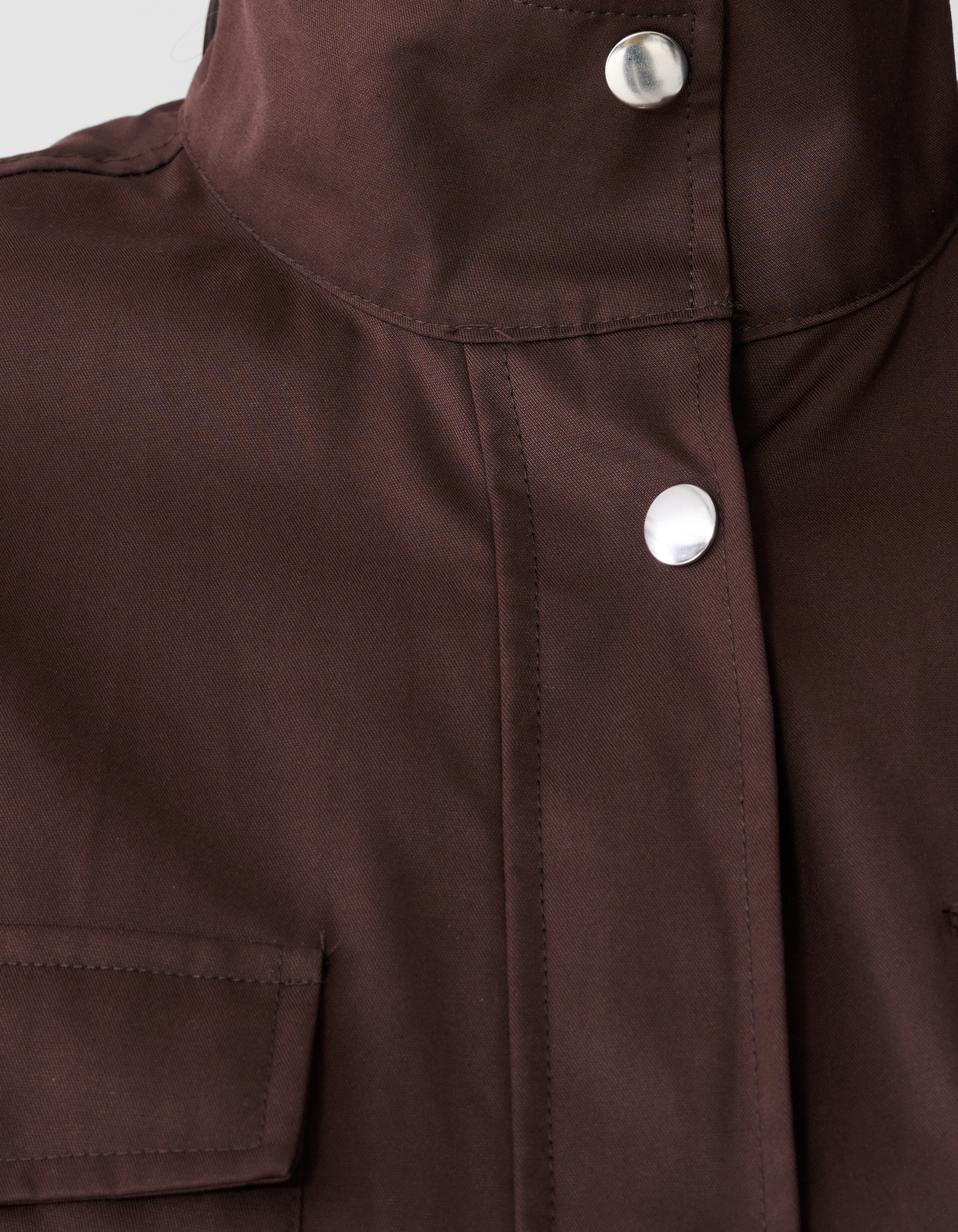 Satin-Jumpsuit in Dunkelbraun SHOEBY WOMEN