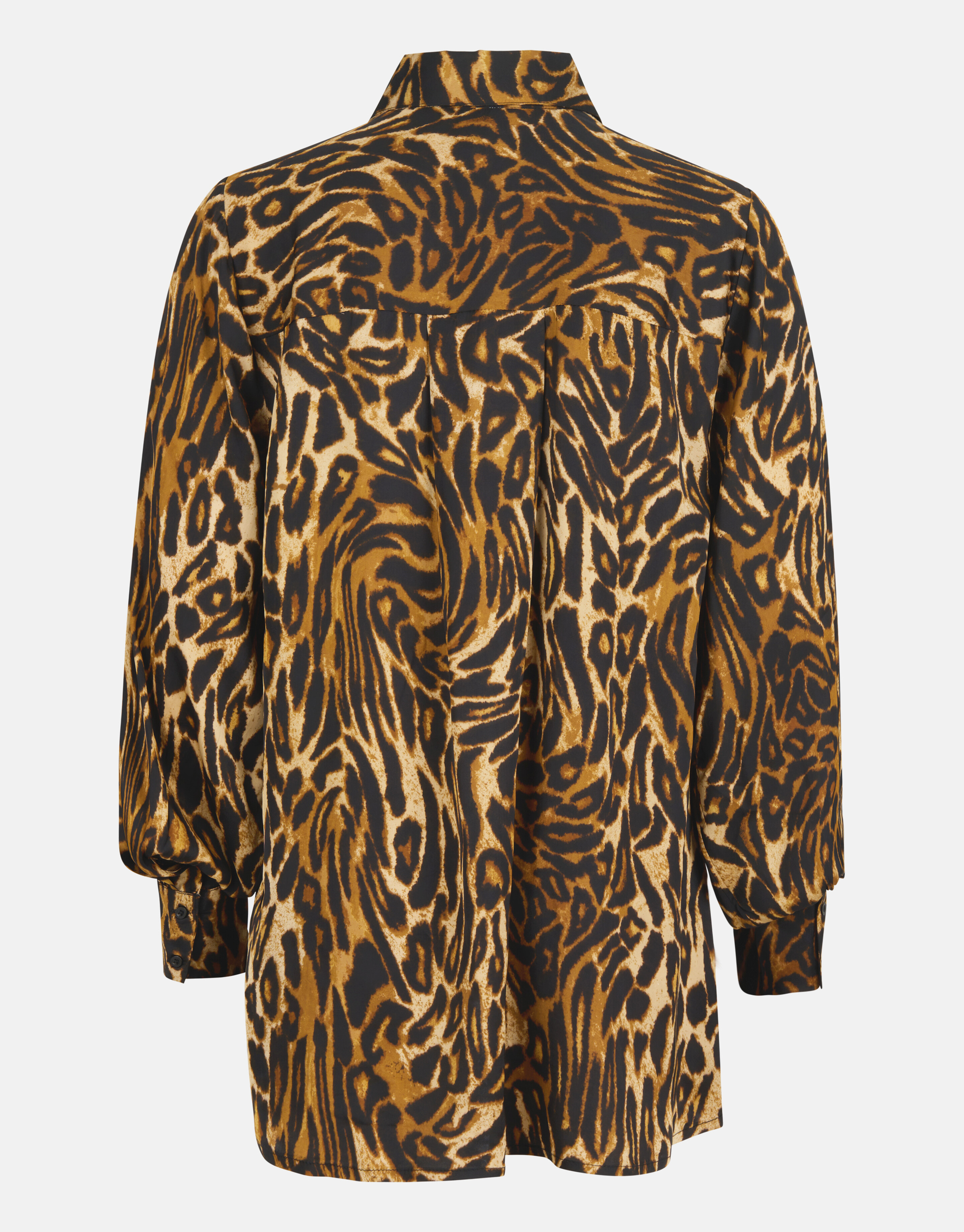 Satin Bluse mit Leopardenmuster Braun SHOEBY WOMEN