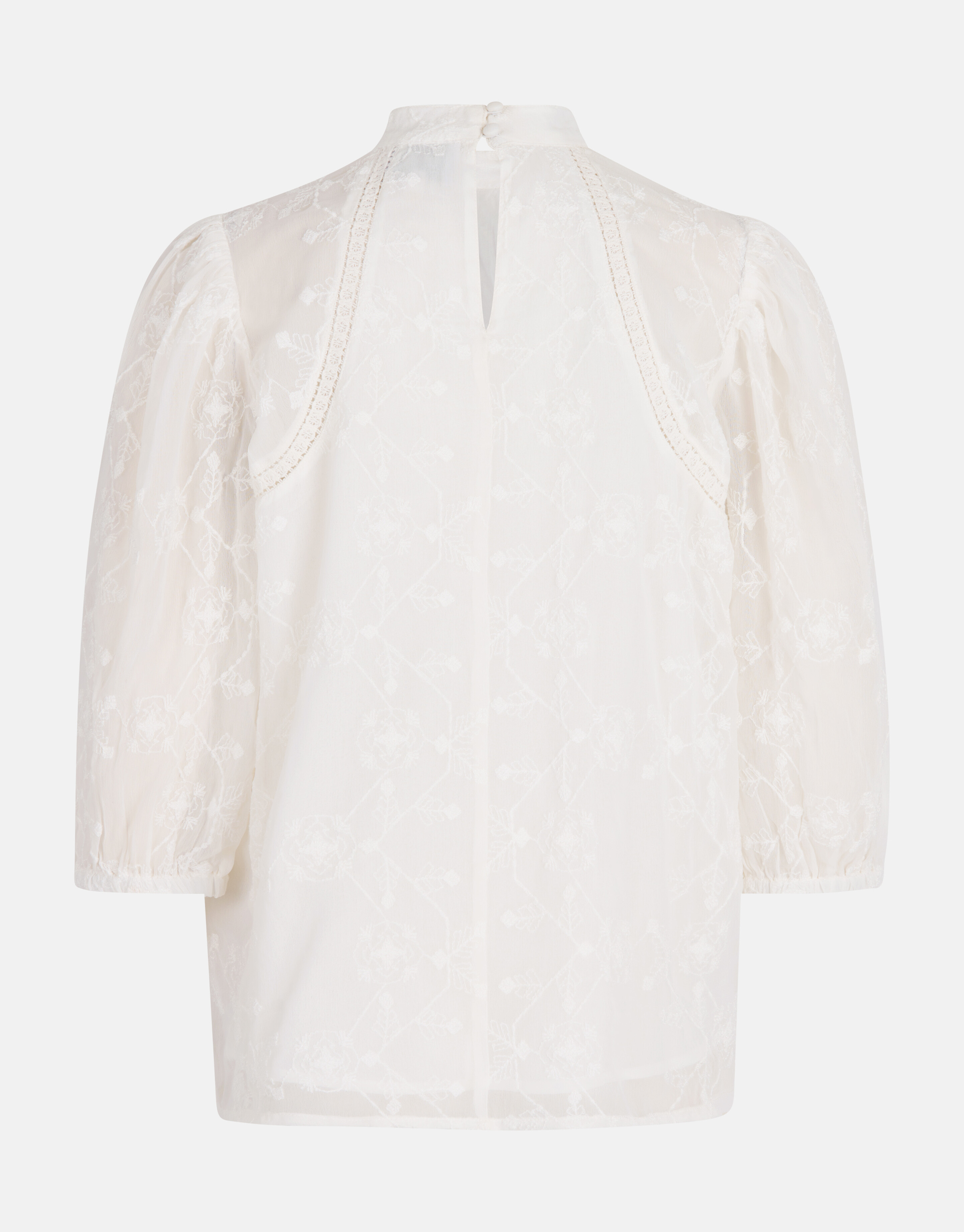 Besticktes Tape-Top Off White SHOEBY WOMEN