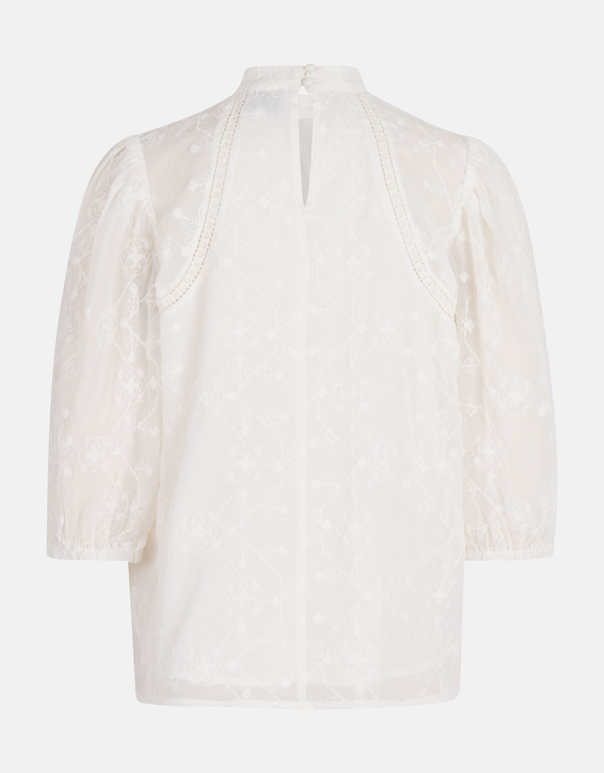 Besticktes Tape-Top Off White SHOEBY WOMEN