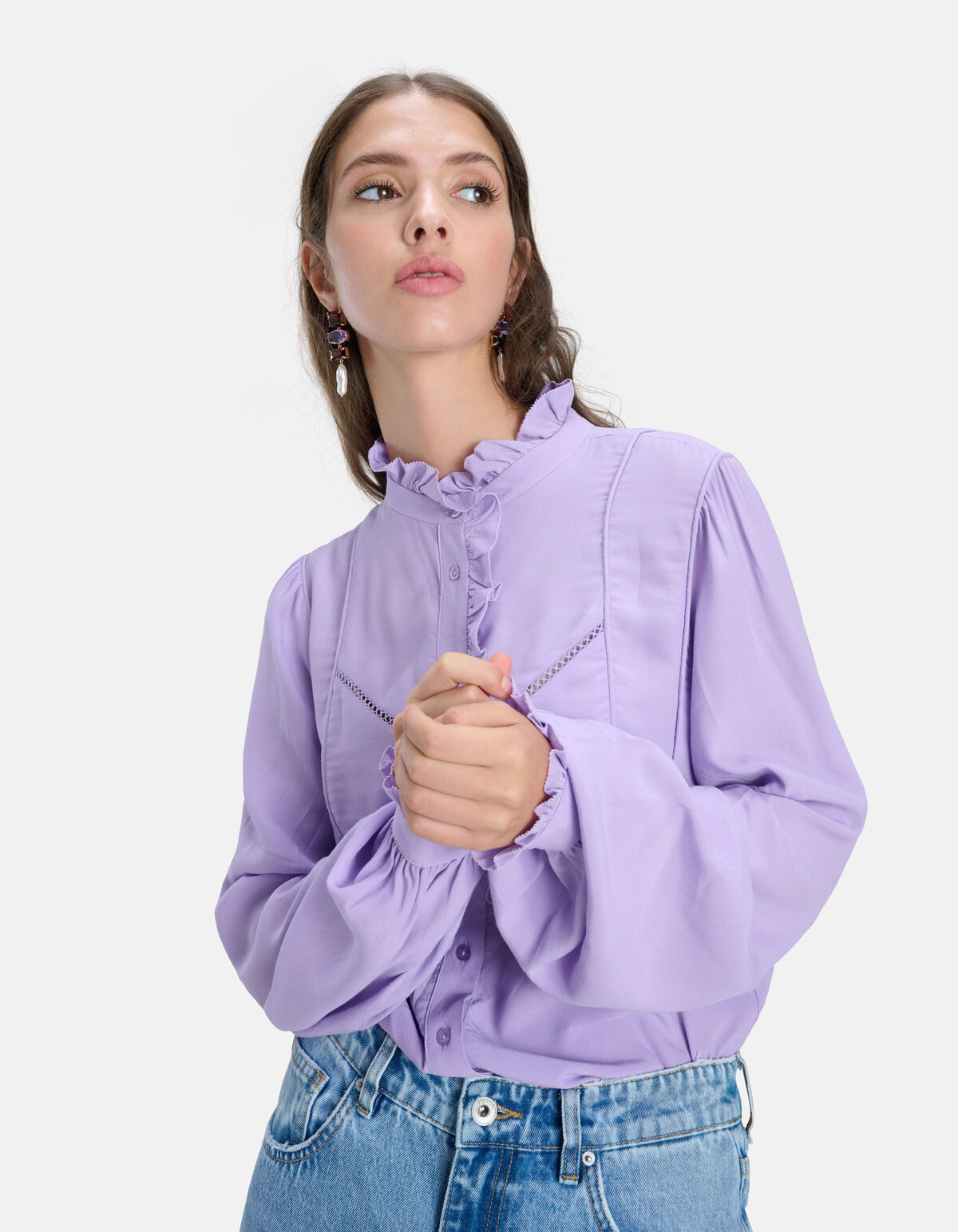 Bluse mit Spitzenbändern SHOEBY WOMEN
