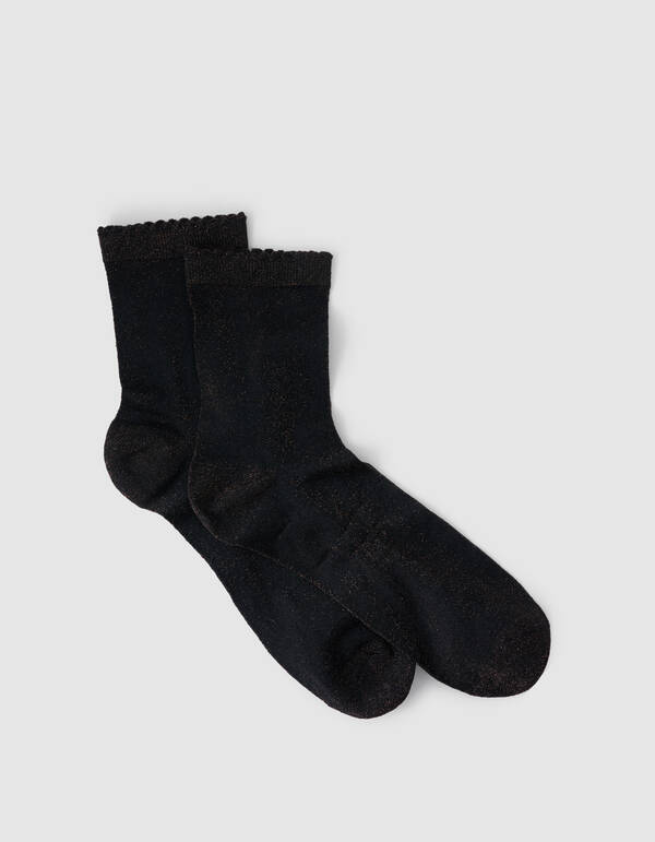 Glitzer-Socken Braun SHOEBY ACCESSOIRES