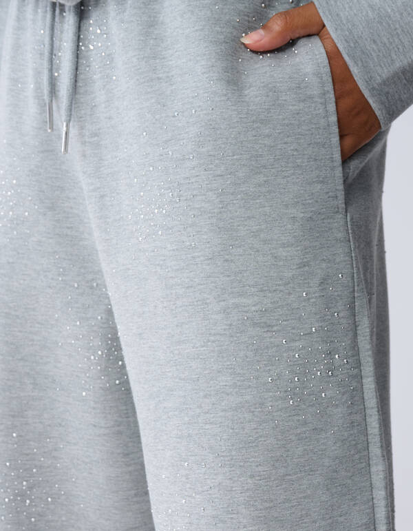Strass Jogginghose Hellgrau Von Fred SHOEBY WOMEN