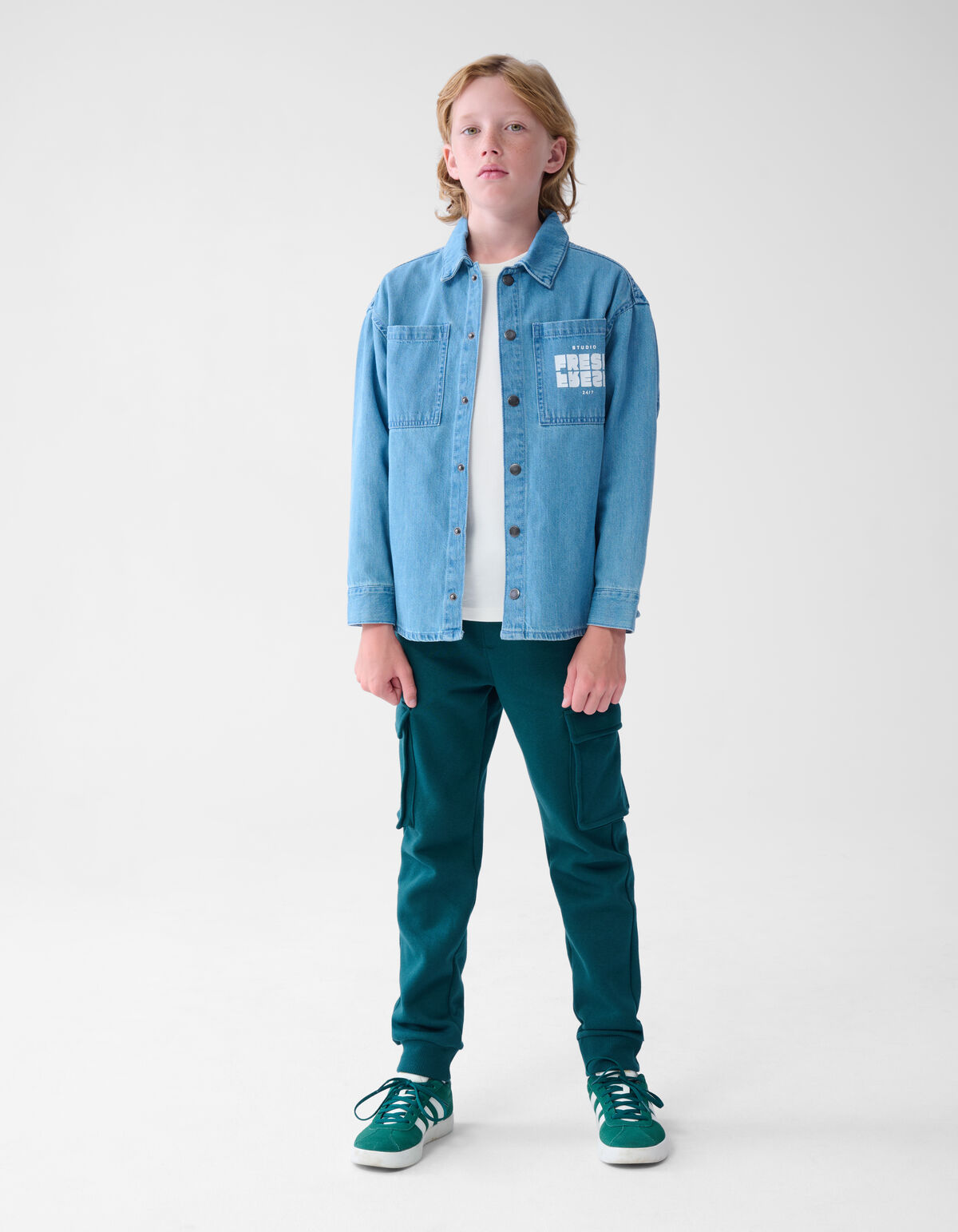 Denim-Hemd Blau SHOEBY BOYS