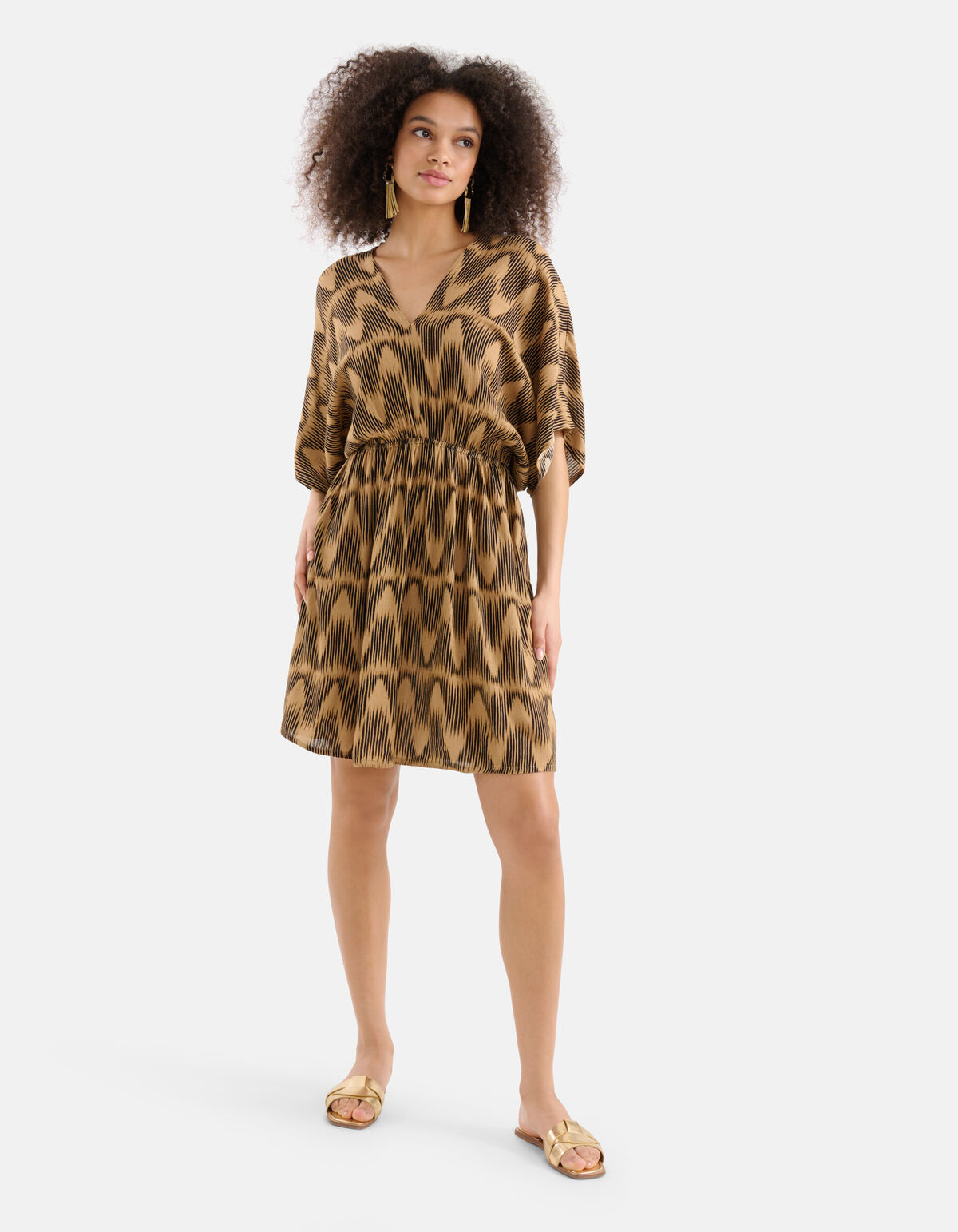 Crinkle Dress Braun SHOEBY WOMEN