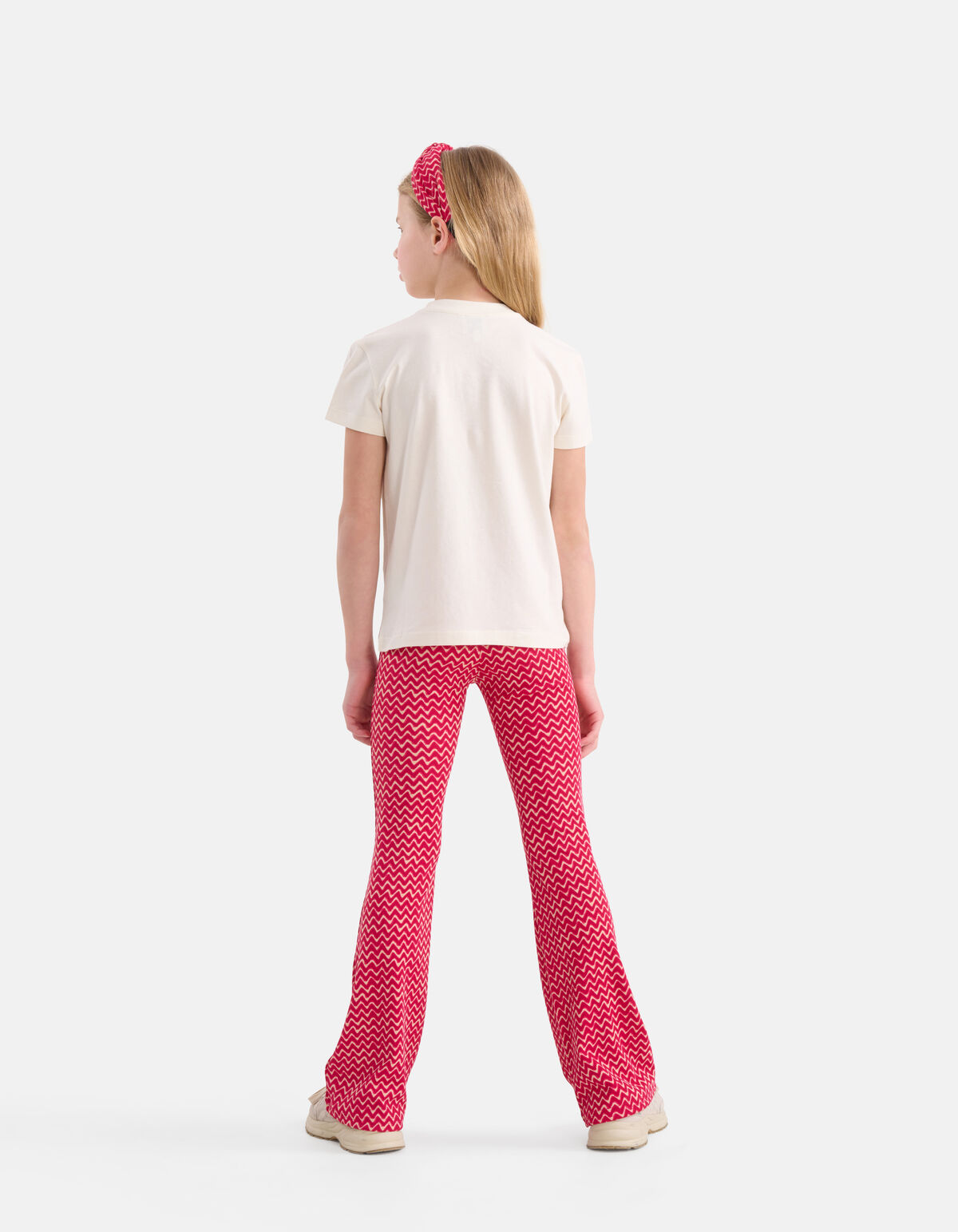 Printed Rib Flared Roze SHOEBY GIRLS