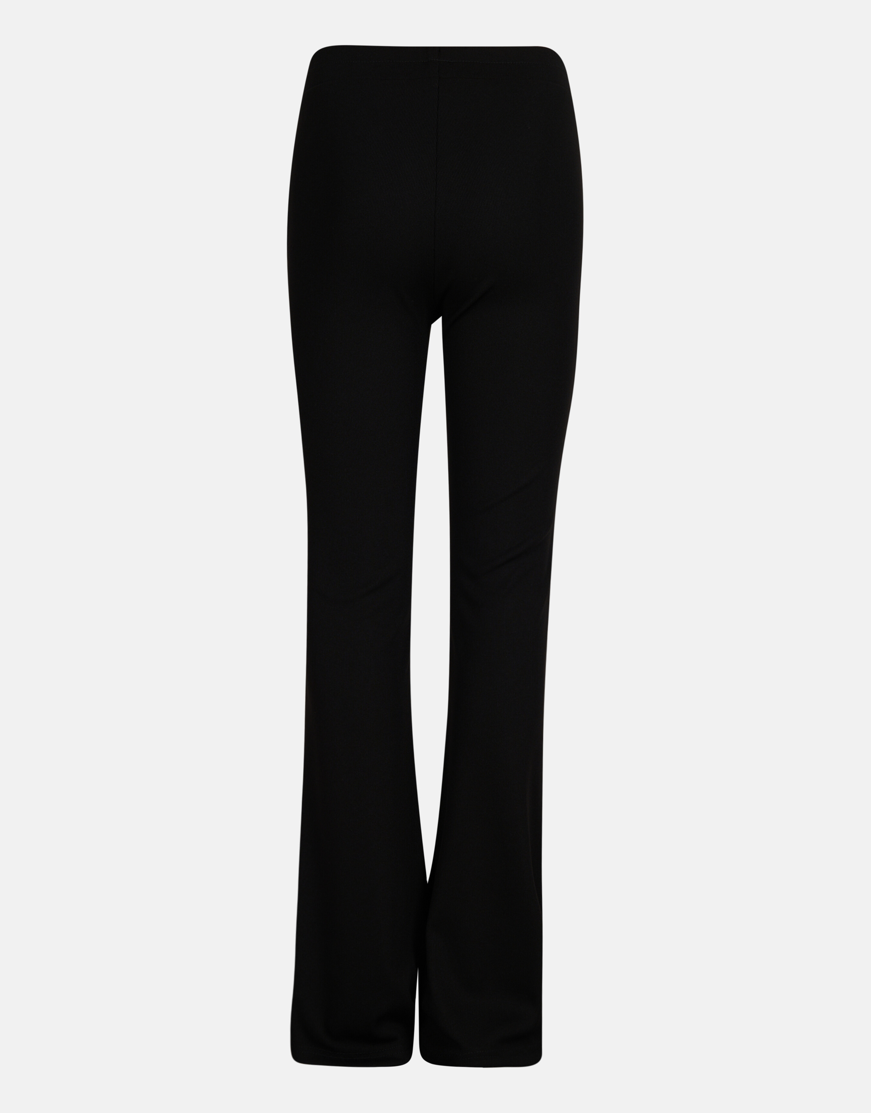 Ausgestellte Rippen-Leggings Schwarz SHOEBY GIRLS