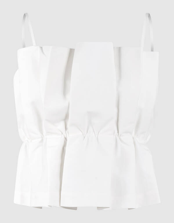 Faltenoberteil Wei&szlig; von Lonneke SHOEBY WOMEN