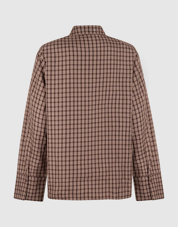 Ruiten Shoulder Strass Blouse Bruin SHOEBY WOMEN