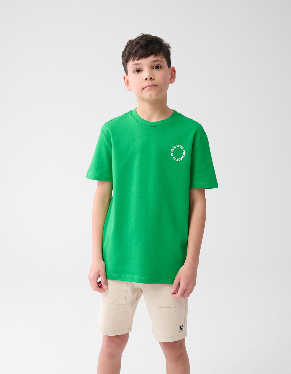 Text-T-Shirt Grün SHOEBY BOYS