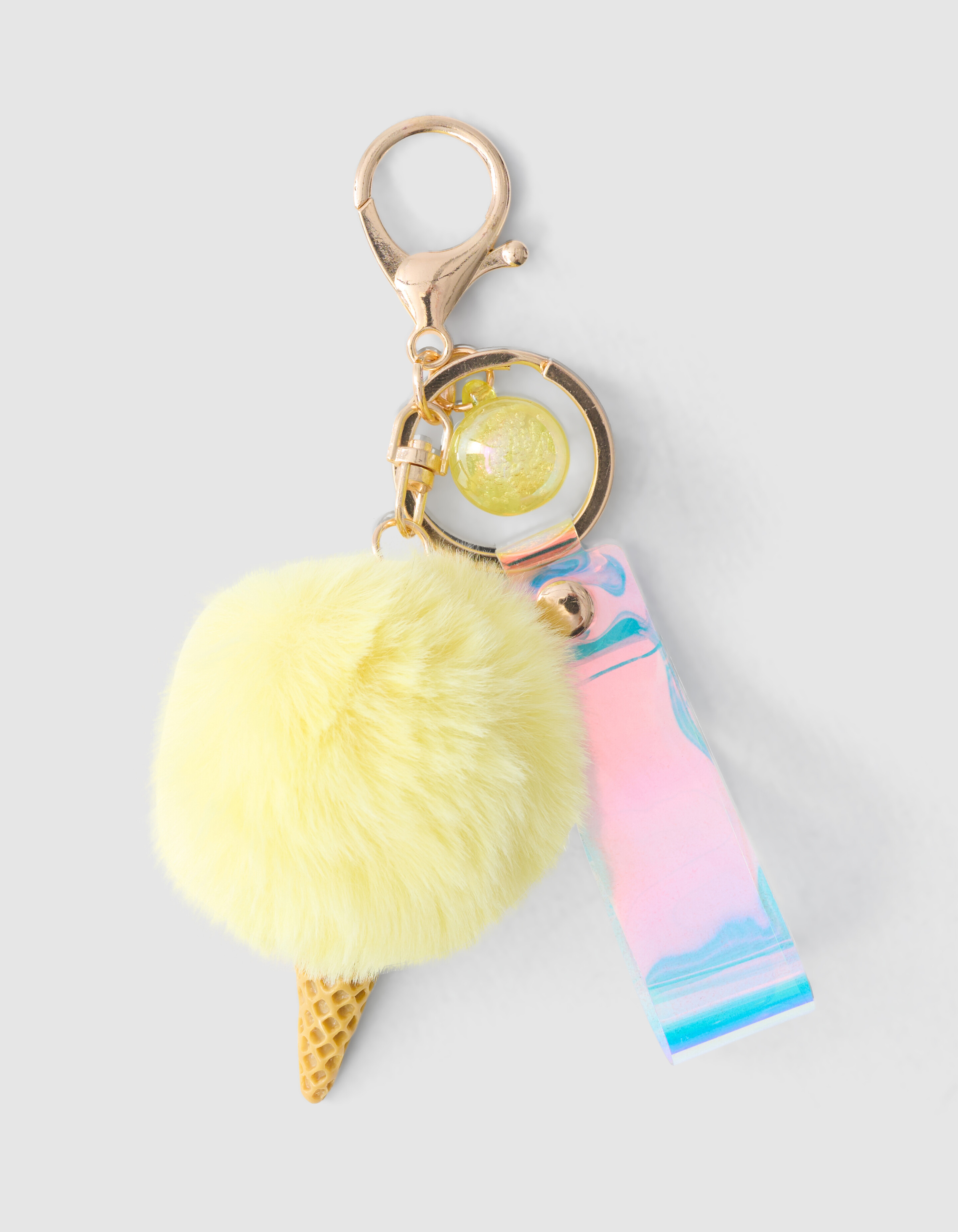 Eiscreme Schlüsselanhänger Hellgelb SHOEBY ACCESSOIRES