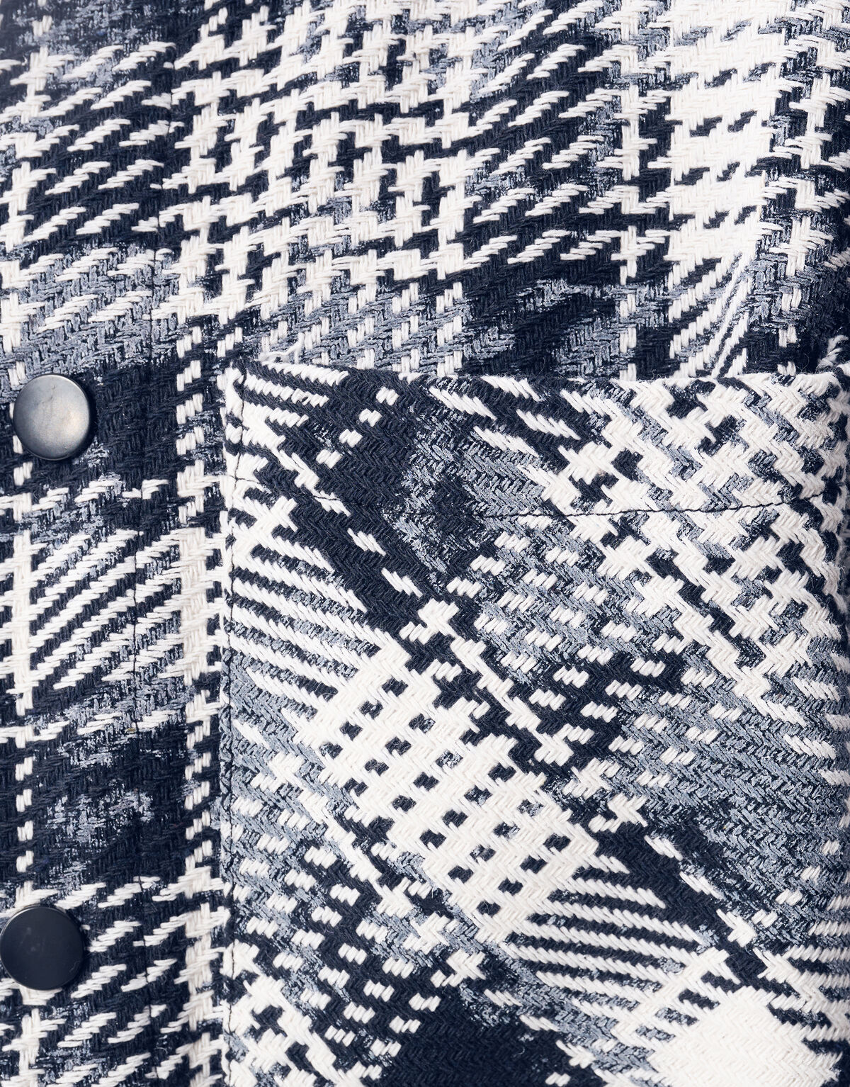 Bedrucktes kariertes Overshirt, blau SHOEBY MEN