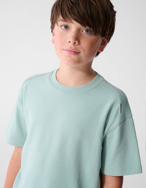 Basis Label T-Shirt in Hellgr&uuml;n SHOEBY BOYS