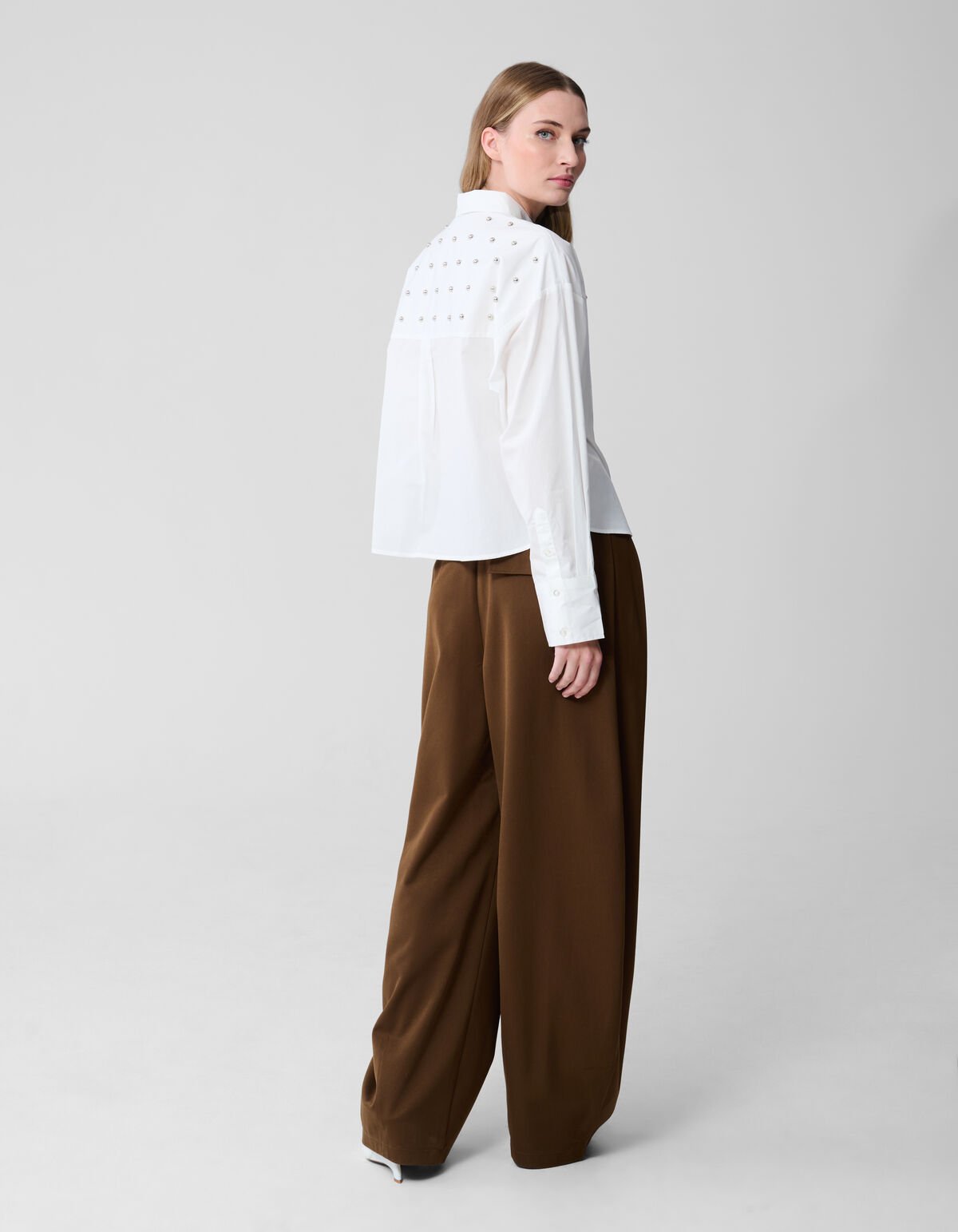 Bluse aus Popeline mit Nieten SHOEBY WOMEN