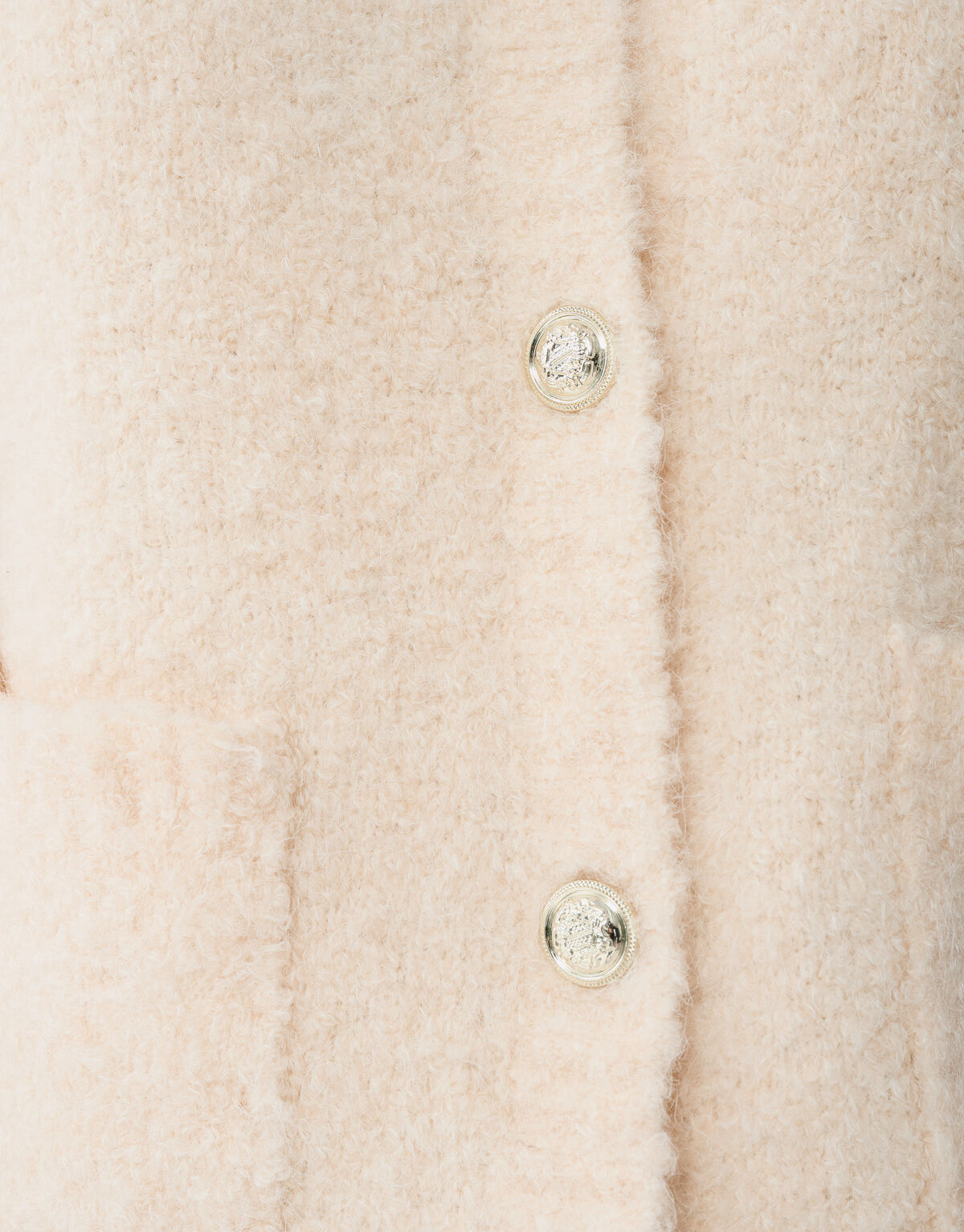 Teddy Knit Cardigan Off-White SHOEBY WOMEN