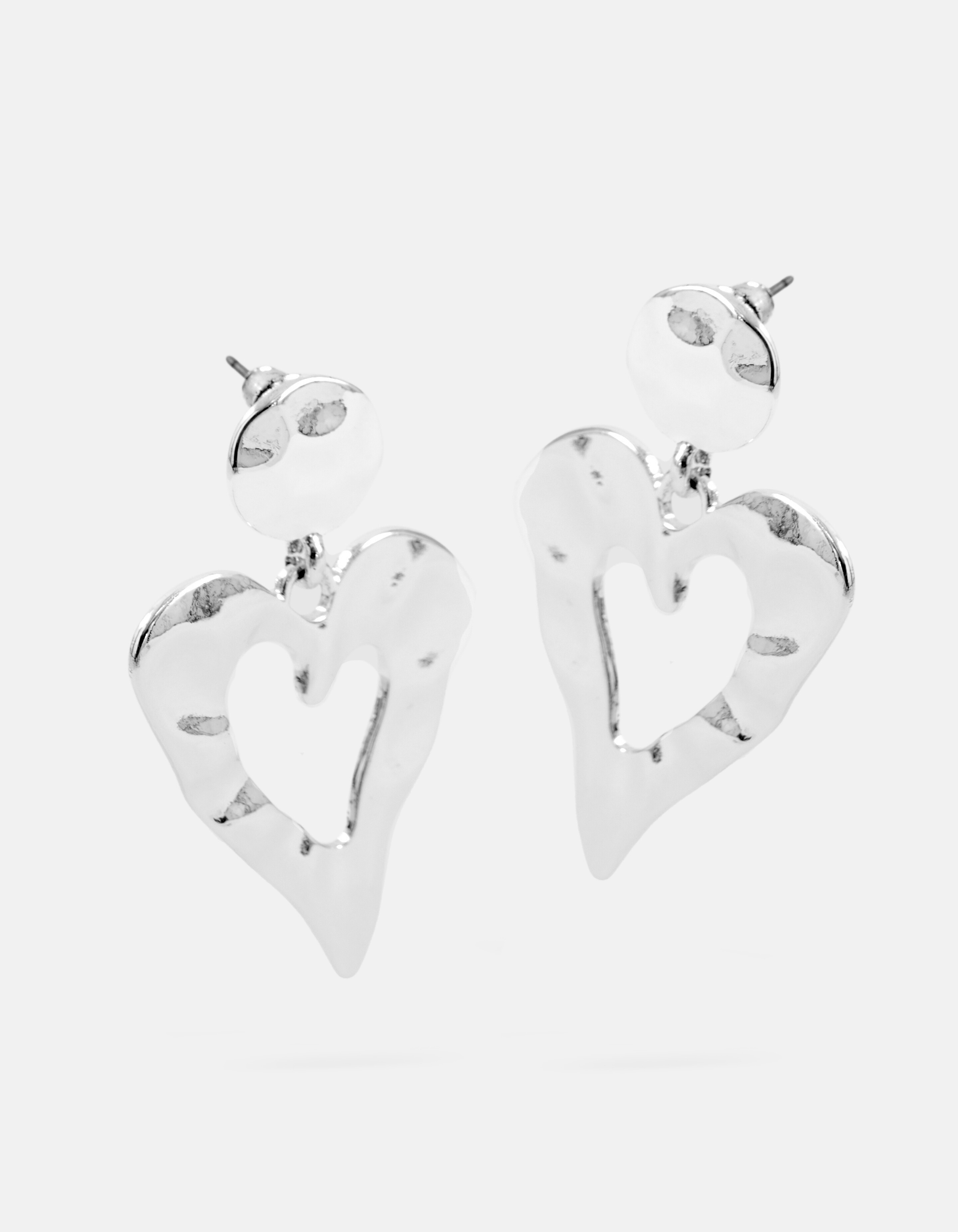 Herz-Ohrringe Silber SHOEBY ACCESSOIRES