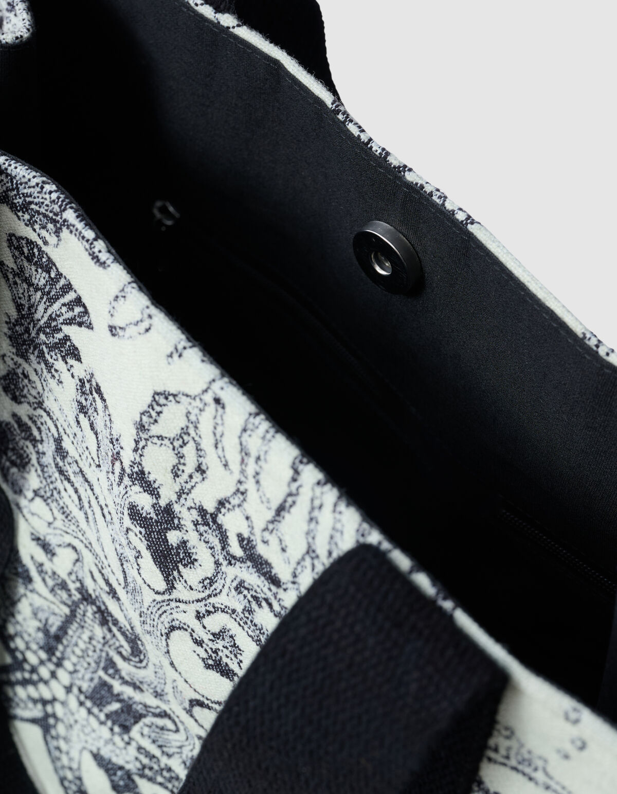 Jacquard Shopper Schwarz/Wei&szlig; SHOEBY ACCESSOIRES