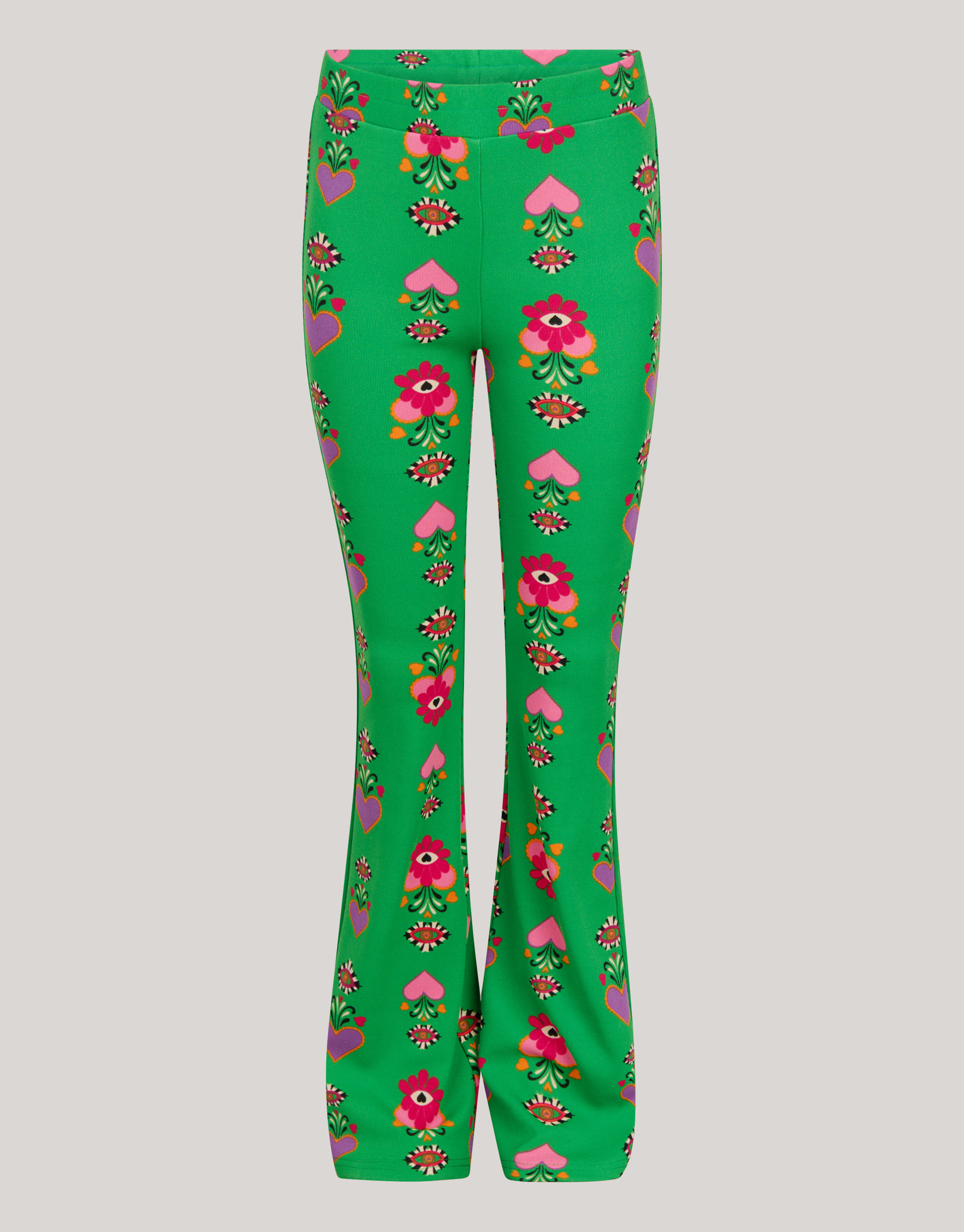 Bedruckte ausgestellte Rippen-Leggings SHOEBY GIRLS