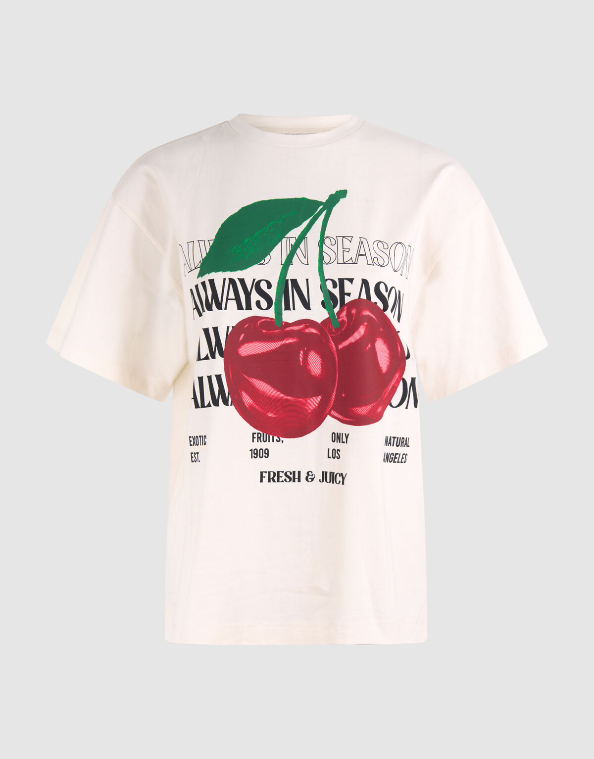 Kirsche Kunstwerk T-shirt Off White SHOEBY WOMEN