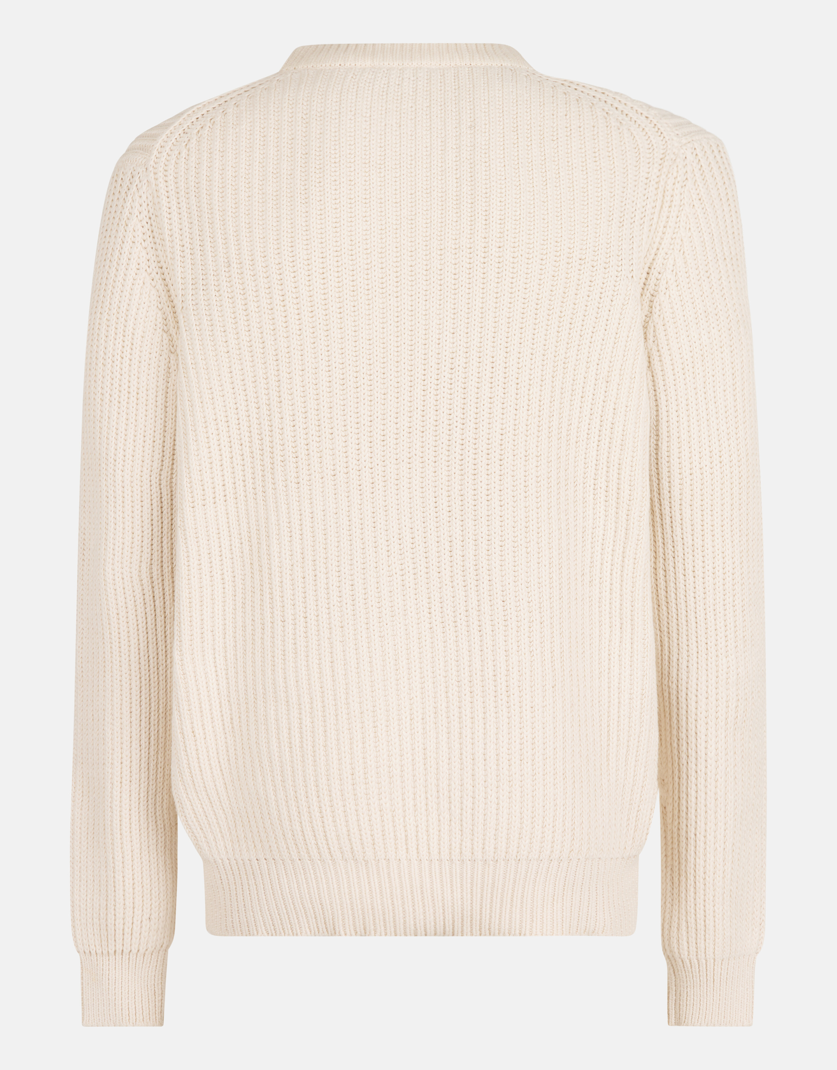 Grobgestrickter Pullover Off White SHOEBY MEN