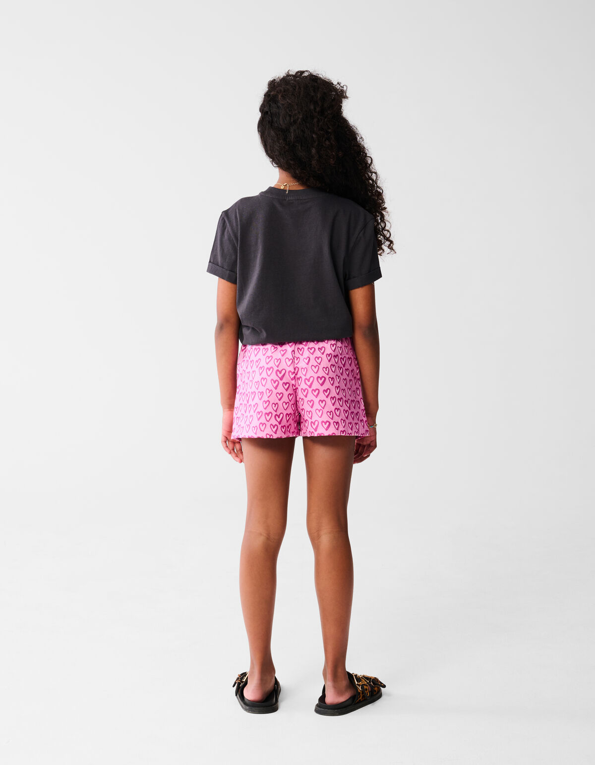Soleil Artwork T-shirt Dunkelgrau SHOEBY GIRLS