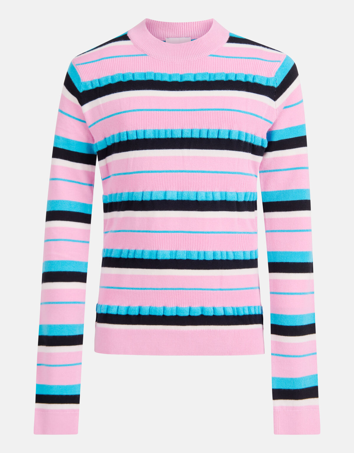 Gestreifter R&uuml;schenpulli Rosa SHOEBY GIRLS