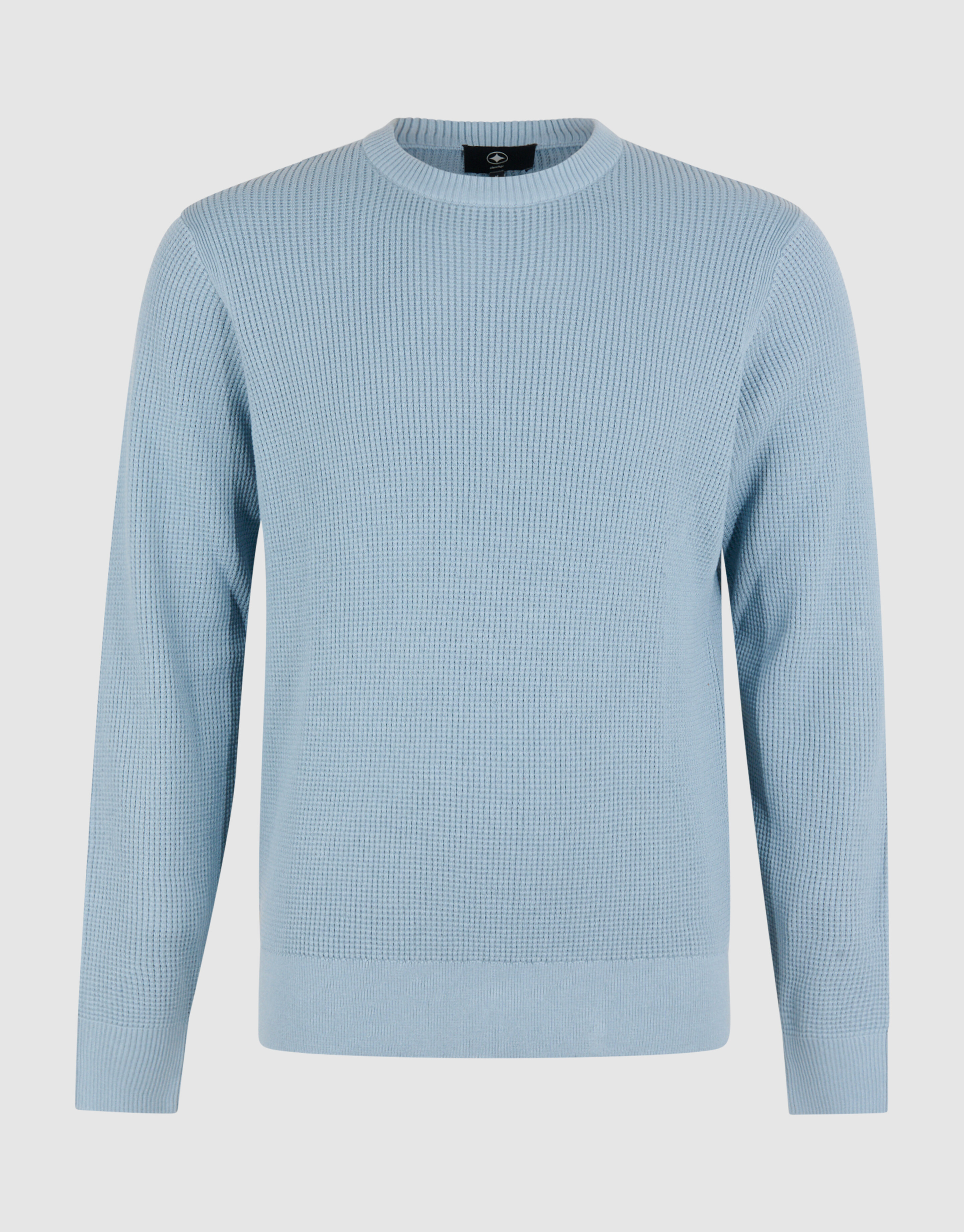Gestrickter Waffelpullover Hellblau SHOEBY MEN