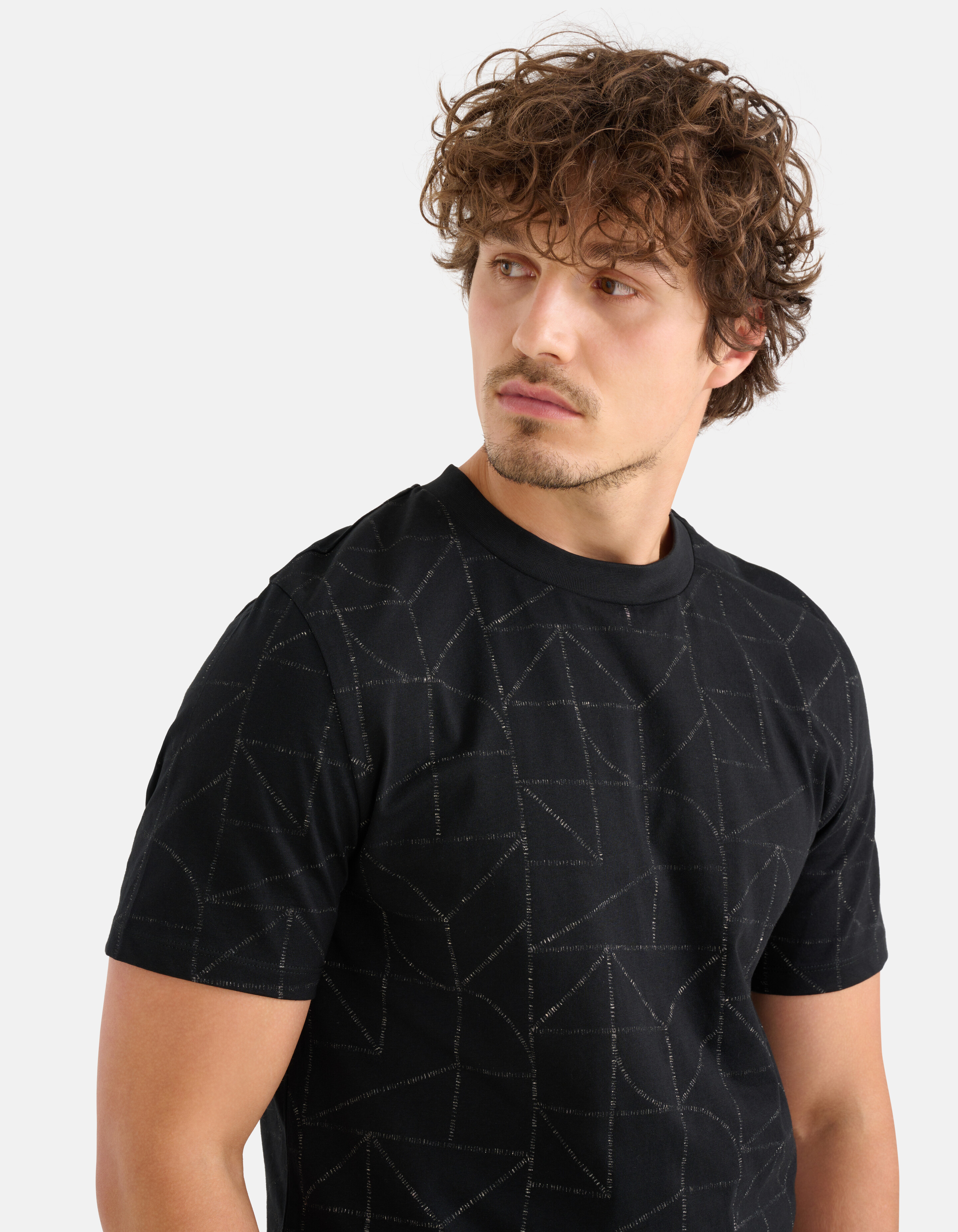Bedrucktes T-shirt Schwarz SHOEBY MEN