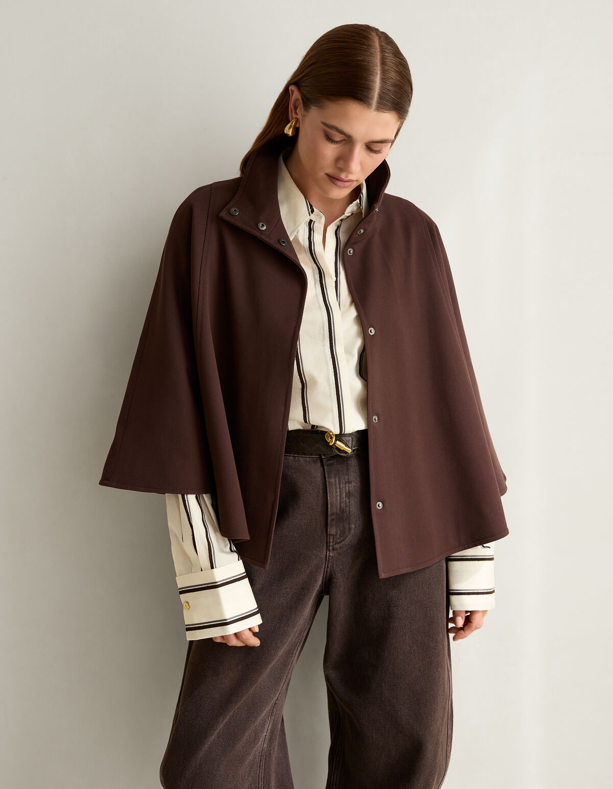 Gewebte Cape Dunkelrot By Mieke SHOEBY WOMEN