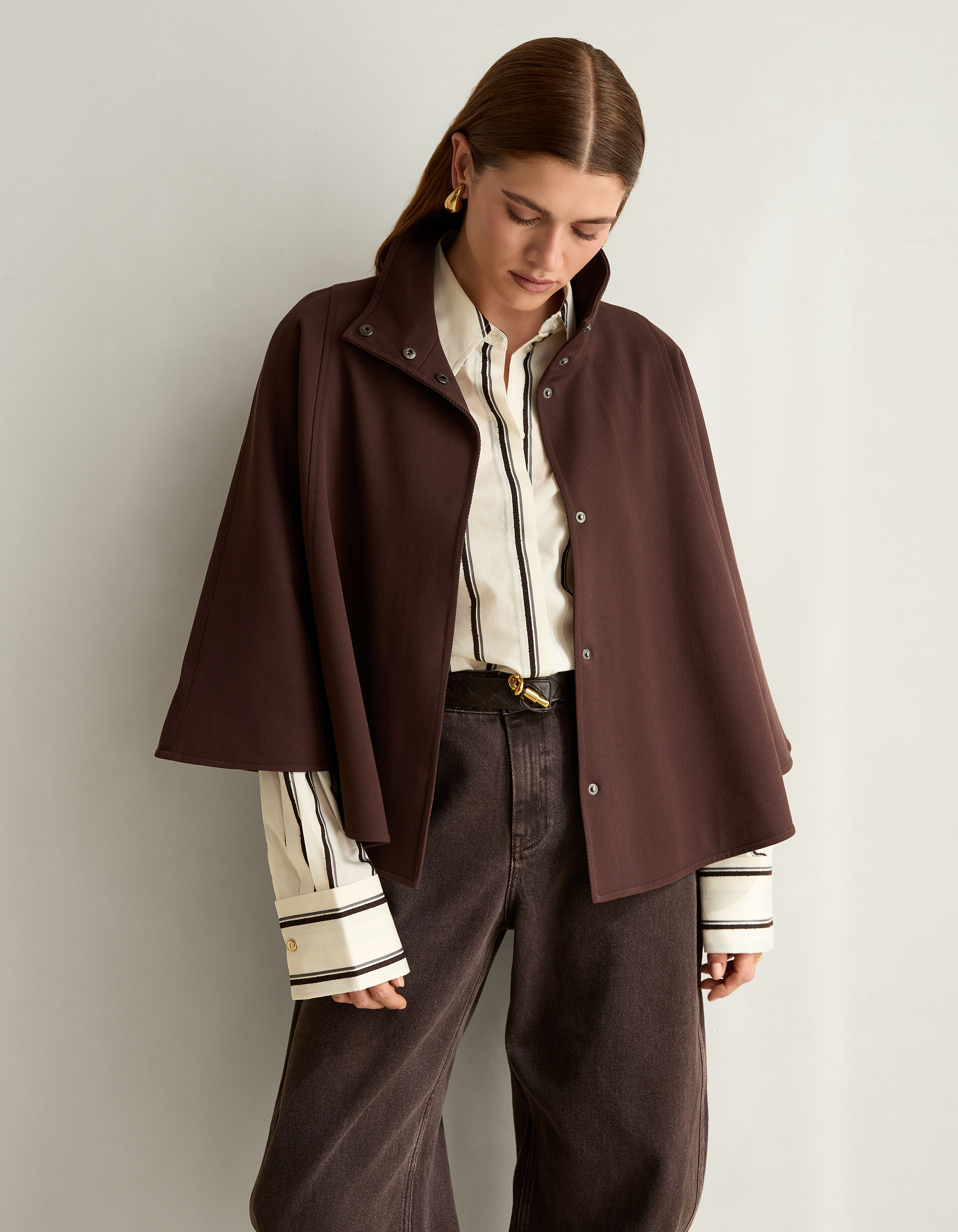 Gewebte Cape Dunkelrot By Mieke SHOEBY WOMEN