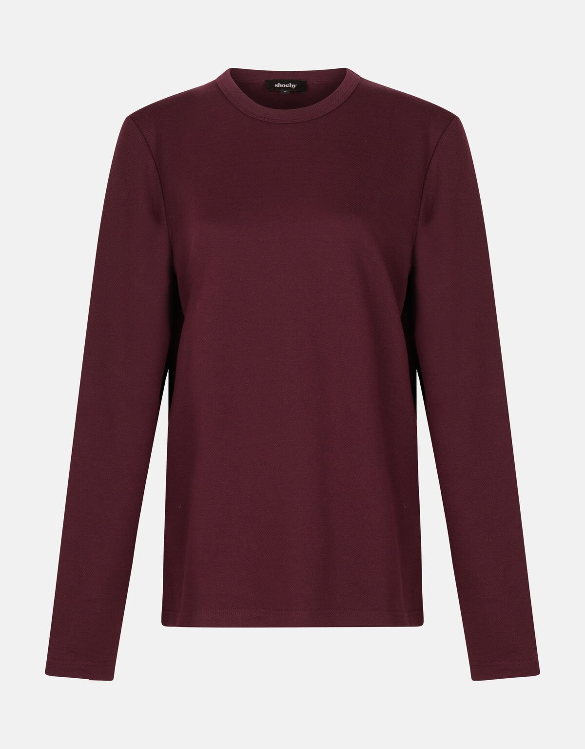 Strukturiertes T-shirt Dunkelrot SHOEBY MEN