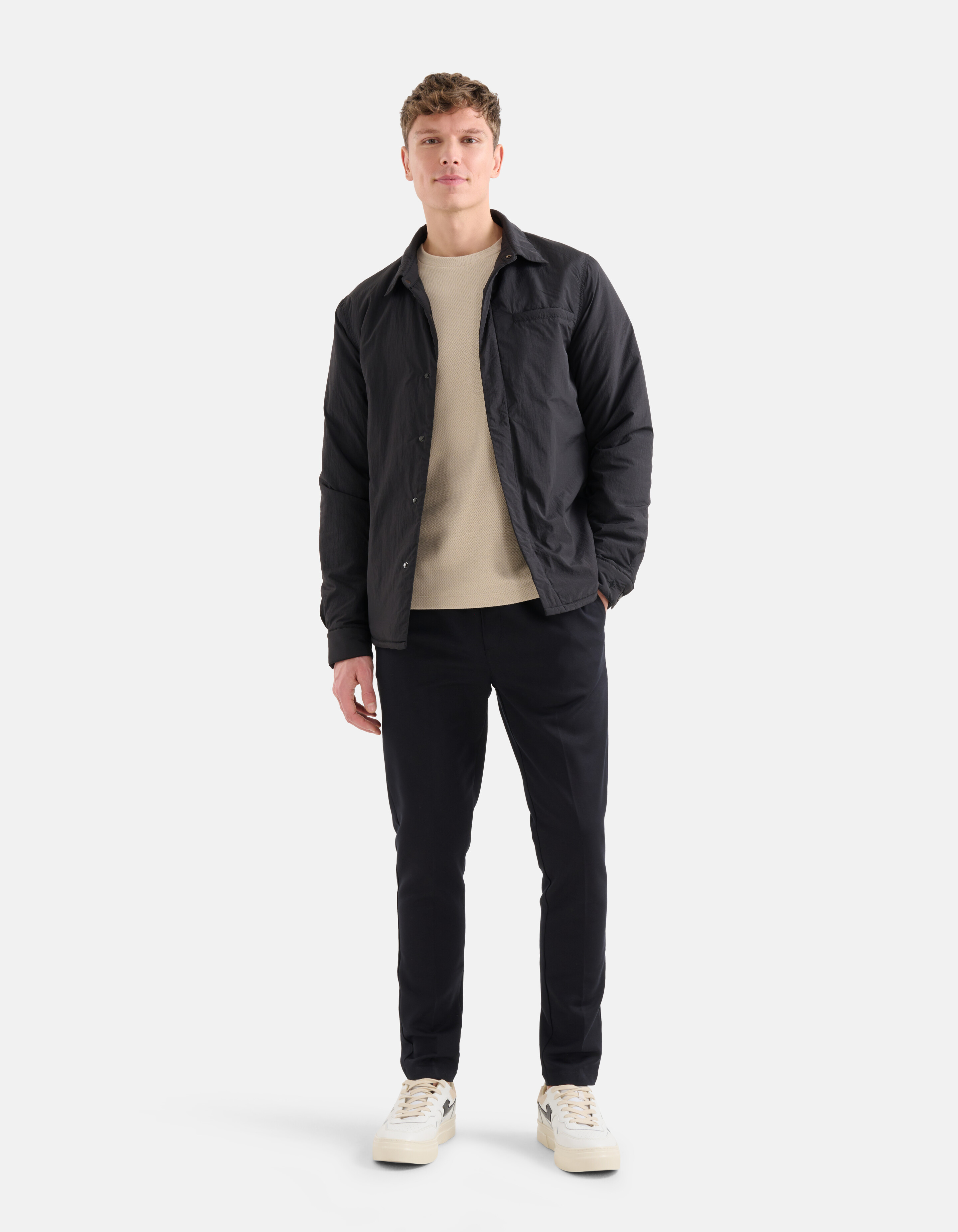 Gepolstertes Überhemd Schwarz SHOEBY MEN